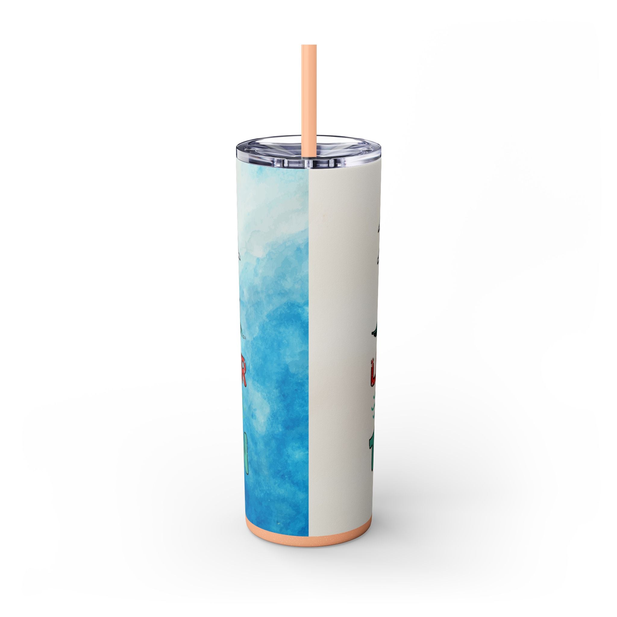 Skinny Tumbler with Straw, 20oz
