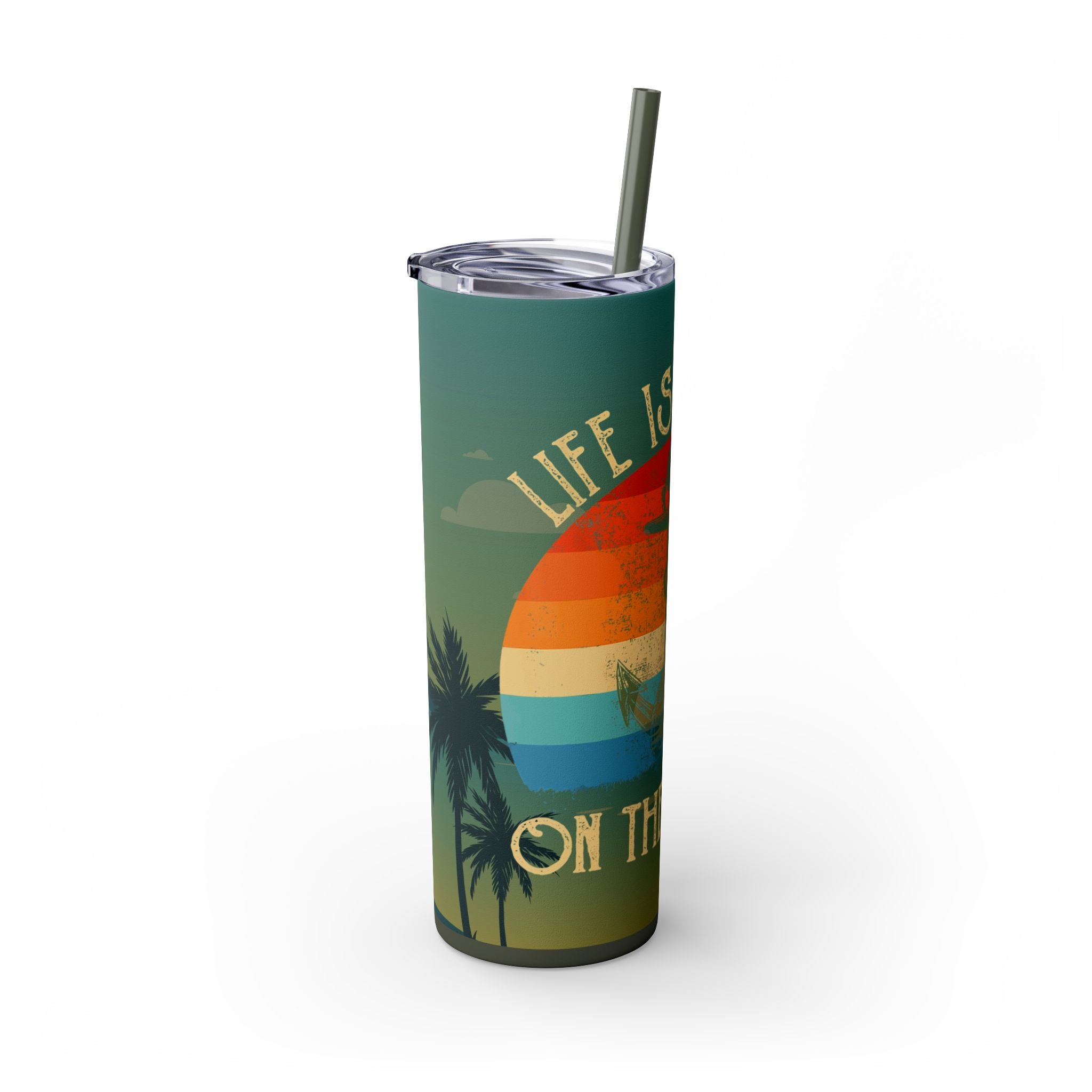 Skinny Tumbler with Straw, 20oz
