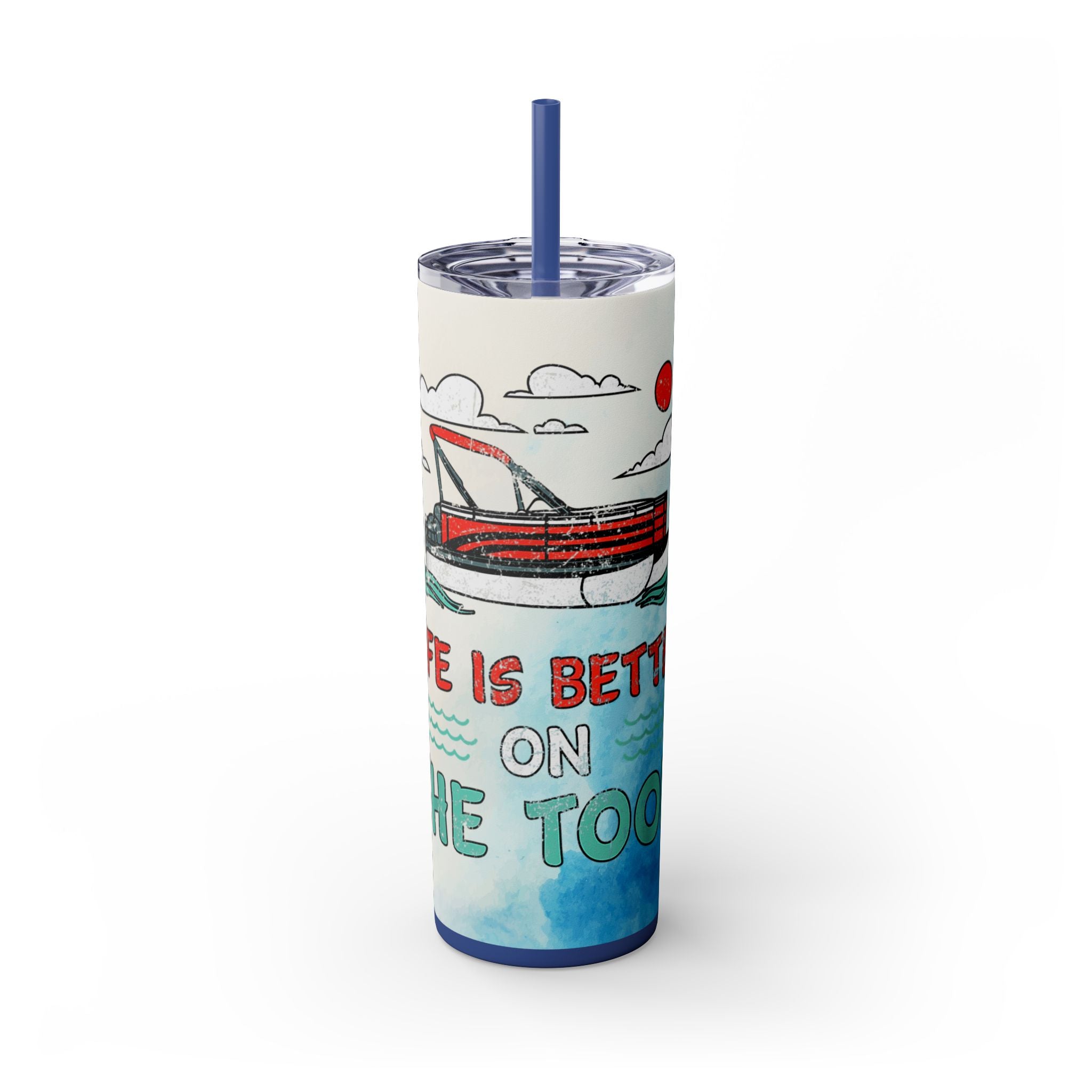 Skinny Tumbler with Straw, 20oz