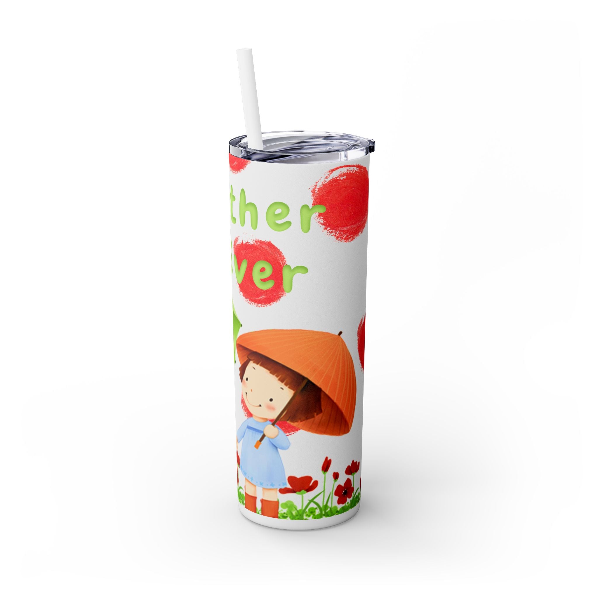 Skinny Tumbler with Straw, 20oz