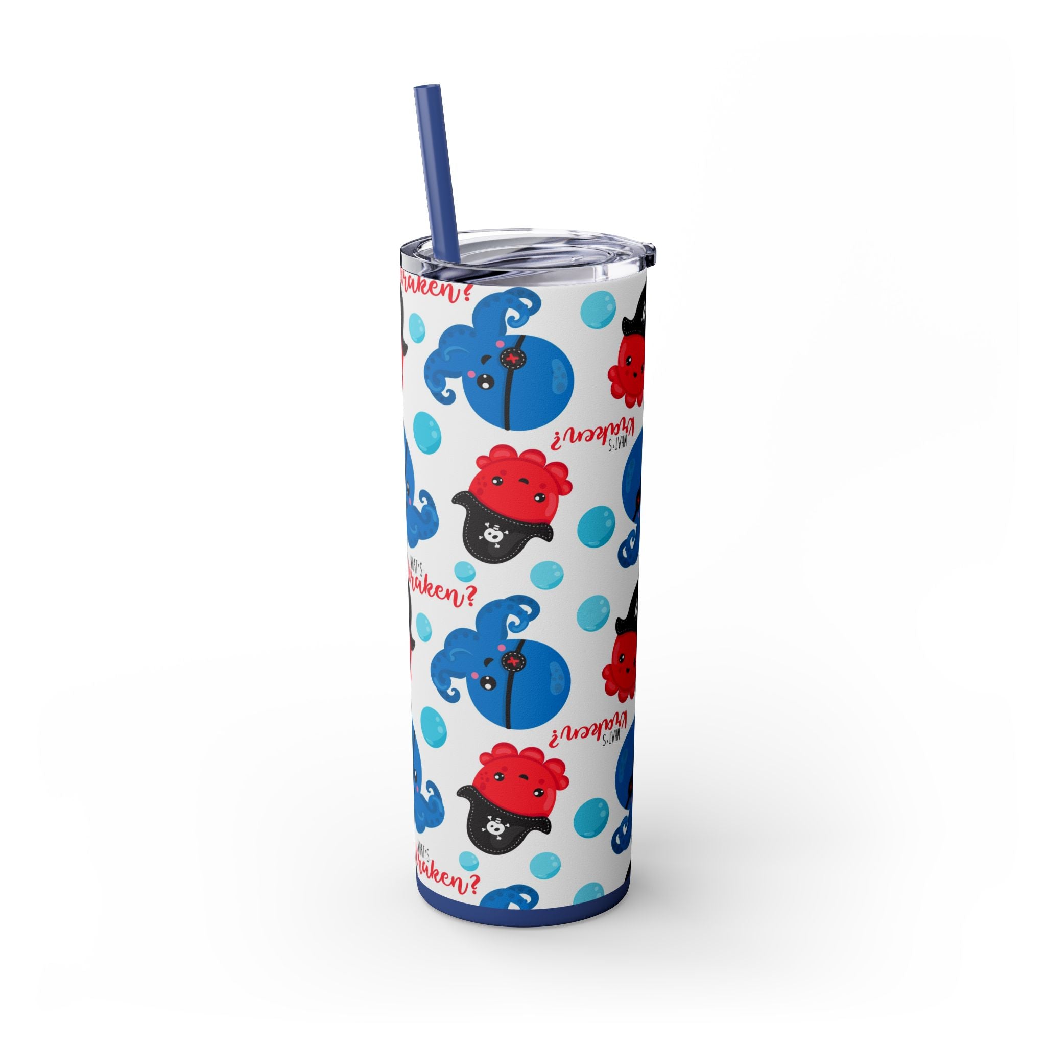 Chilling Sips: 20oz Skinny Tumbler for Halloween