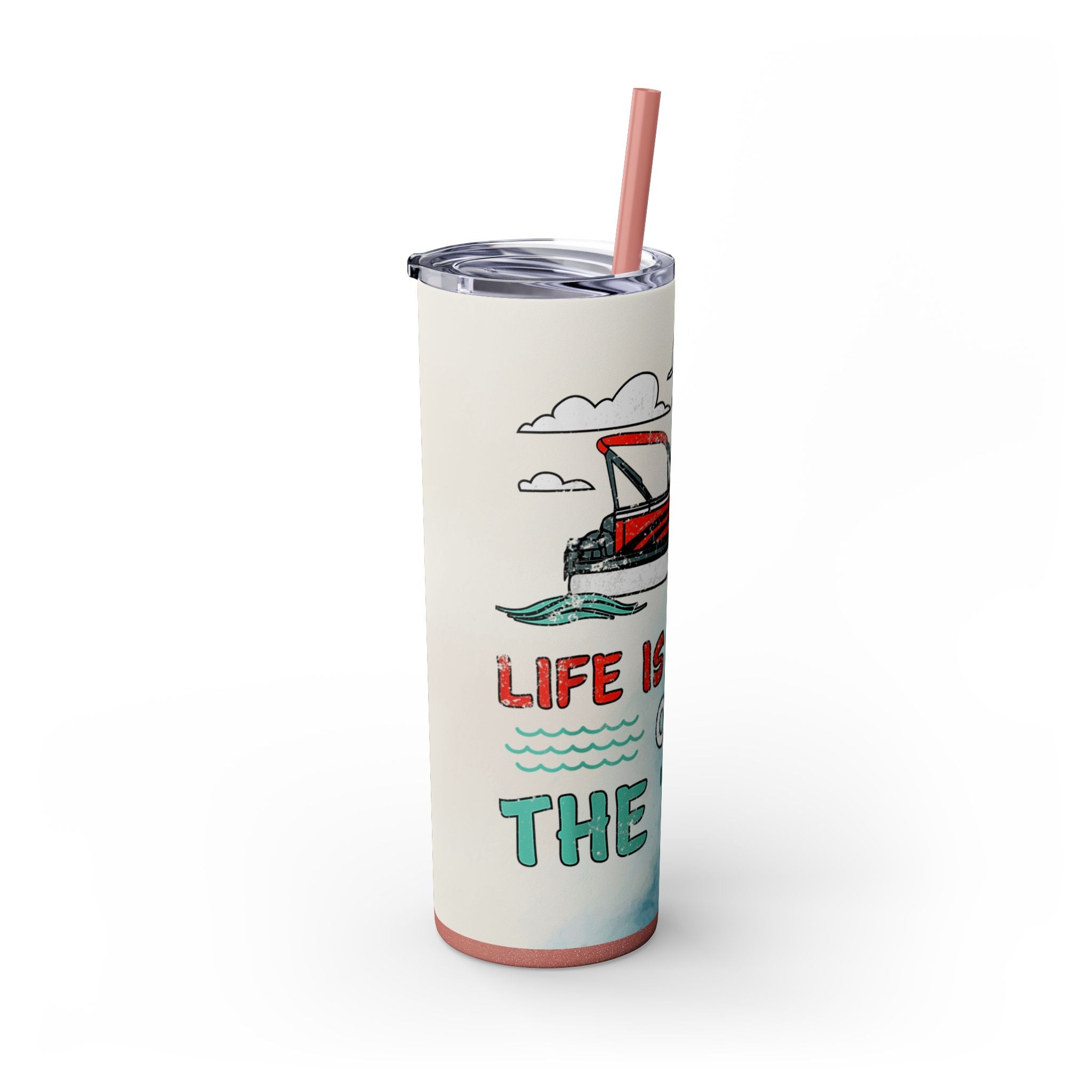 Skinny Tumbler with Straw, 20oz