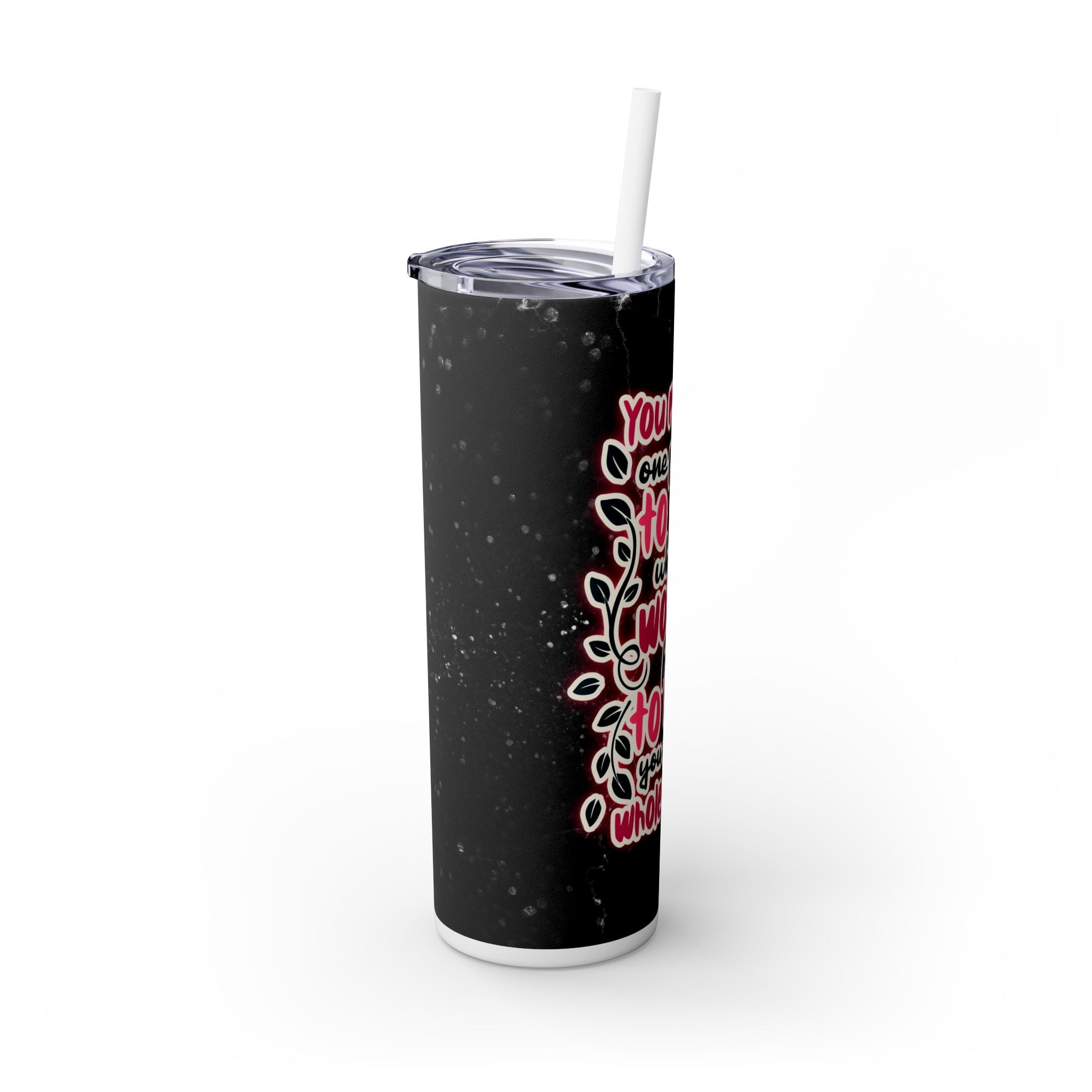 Skinny Tumbler with Straw, 20oz