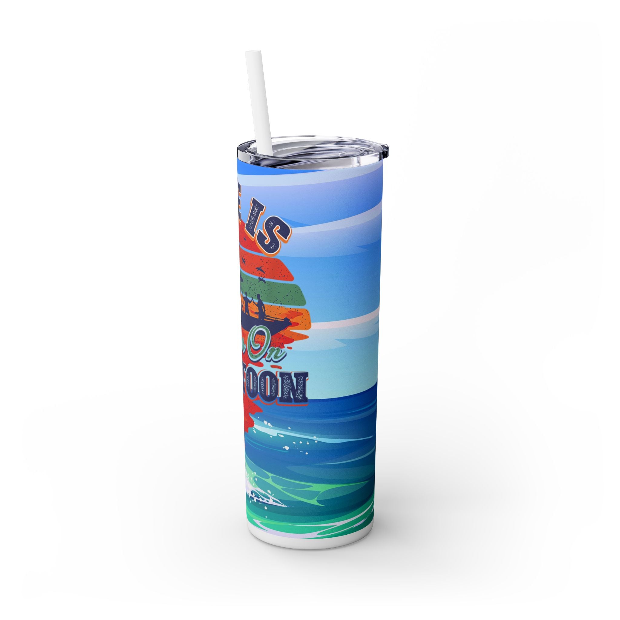 Skinny Tumbler with Straw, 20oz