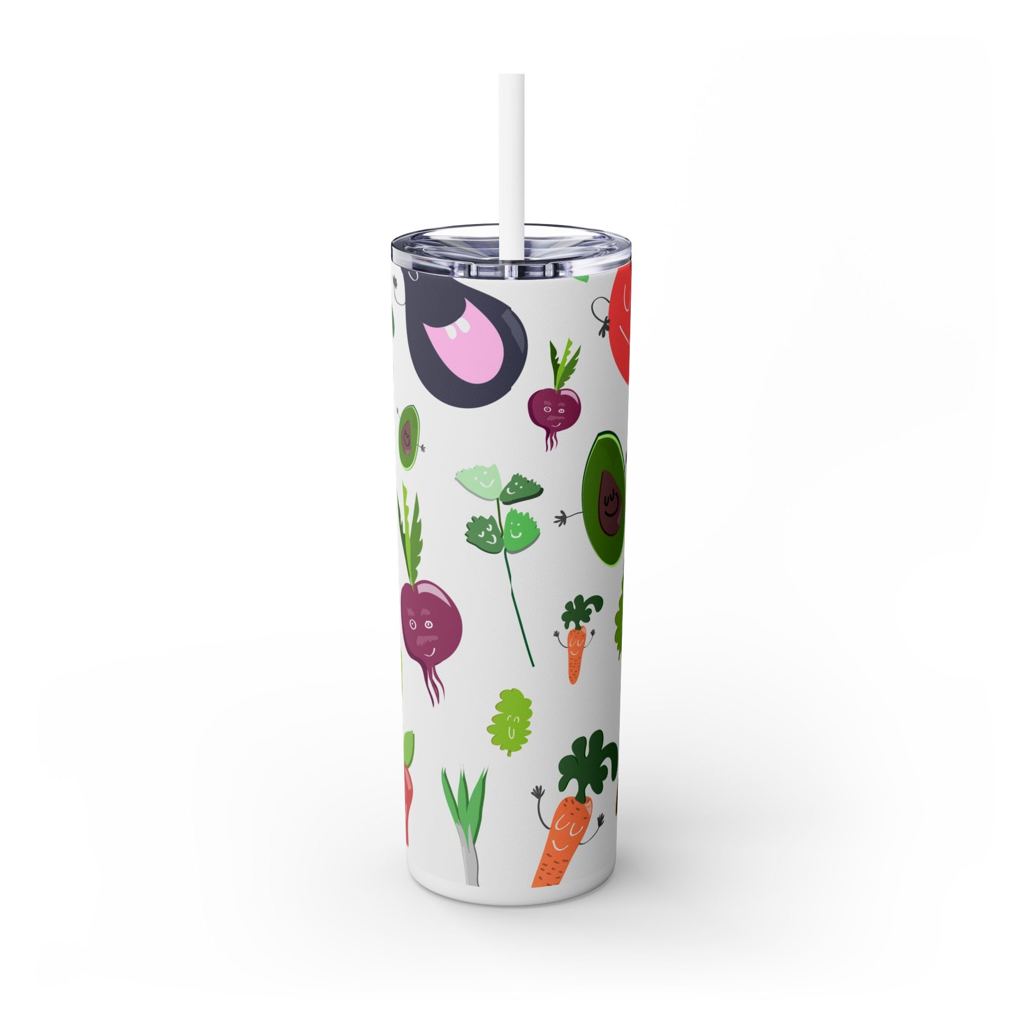 Skinny Tumbler with Straw, 20oz