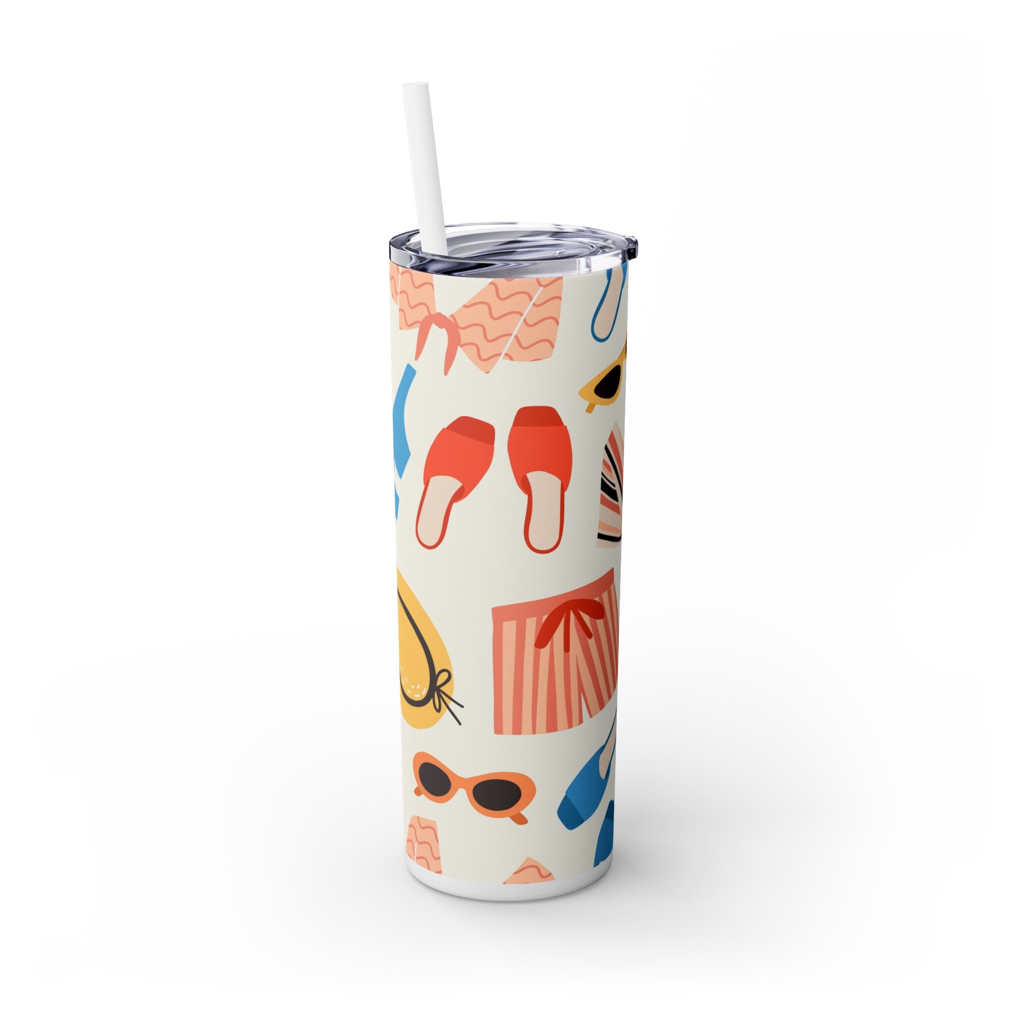 Skinny Tumbler with Straw, 20oz
