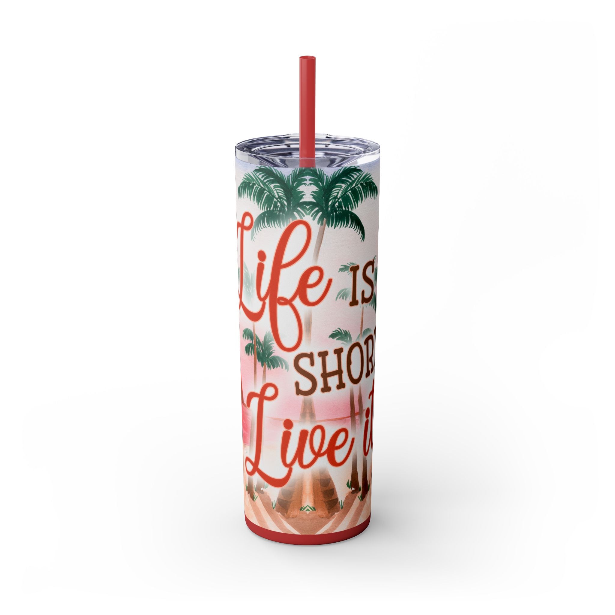 Skinny Tumbler with Straw, 20oz