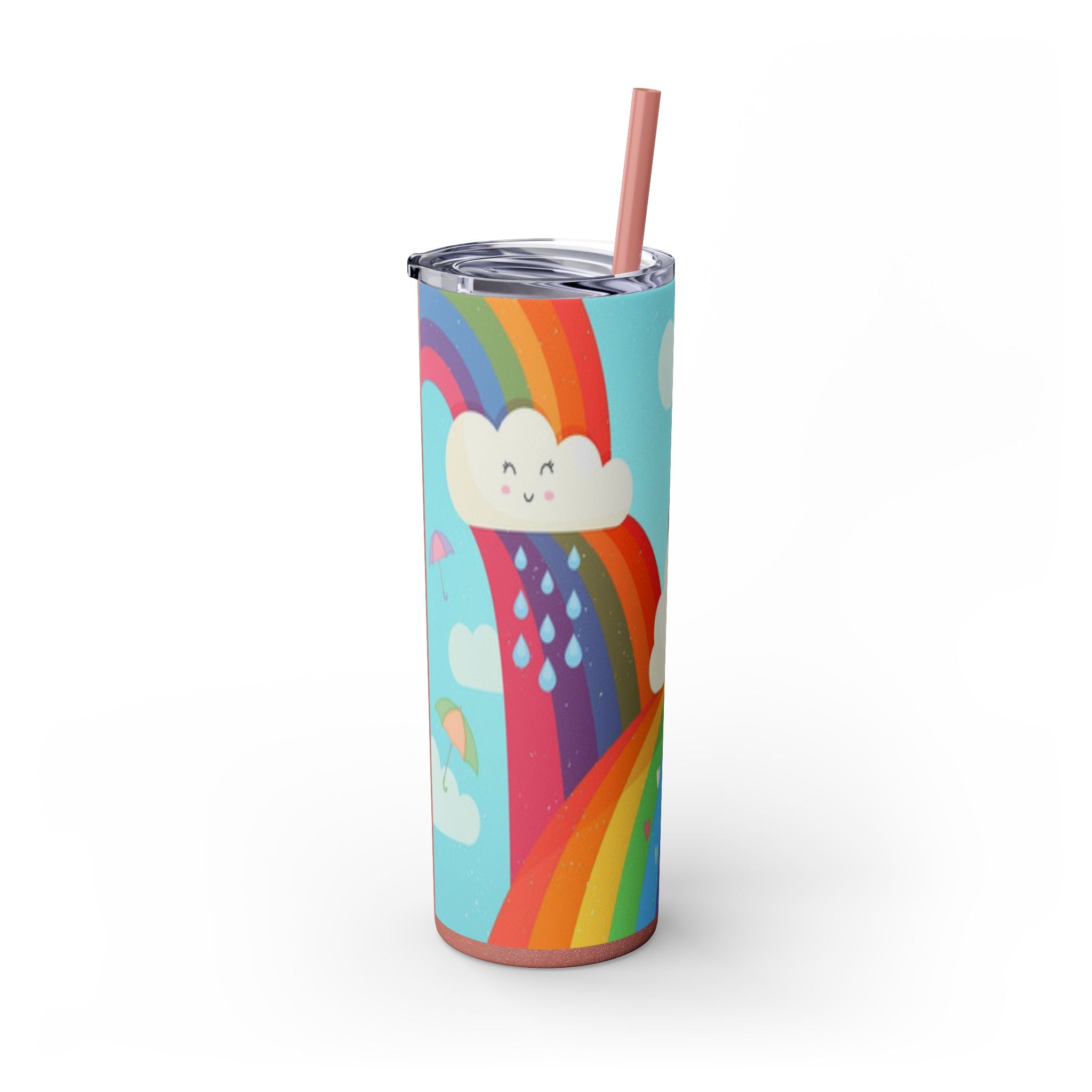 Skinny Tumbler with Straw, 20oz