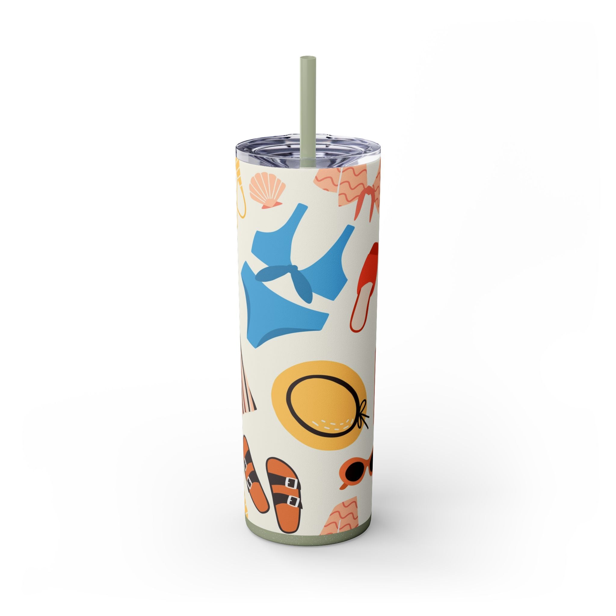 Skinny Tumbler with Straw, 20oz
