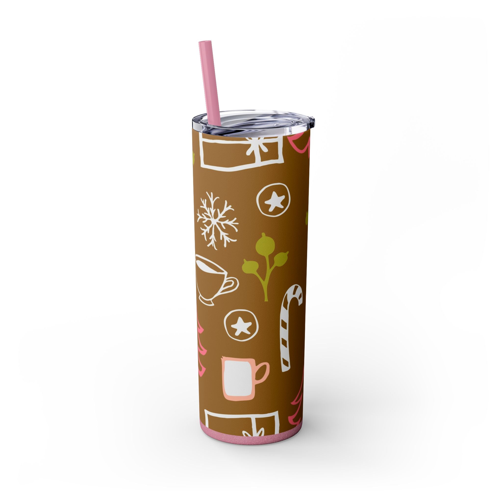 Christmas Magic 20oz Skinny Tumbler with Straw