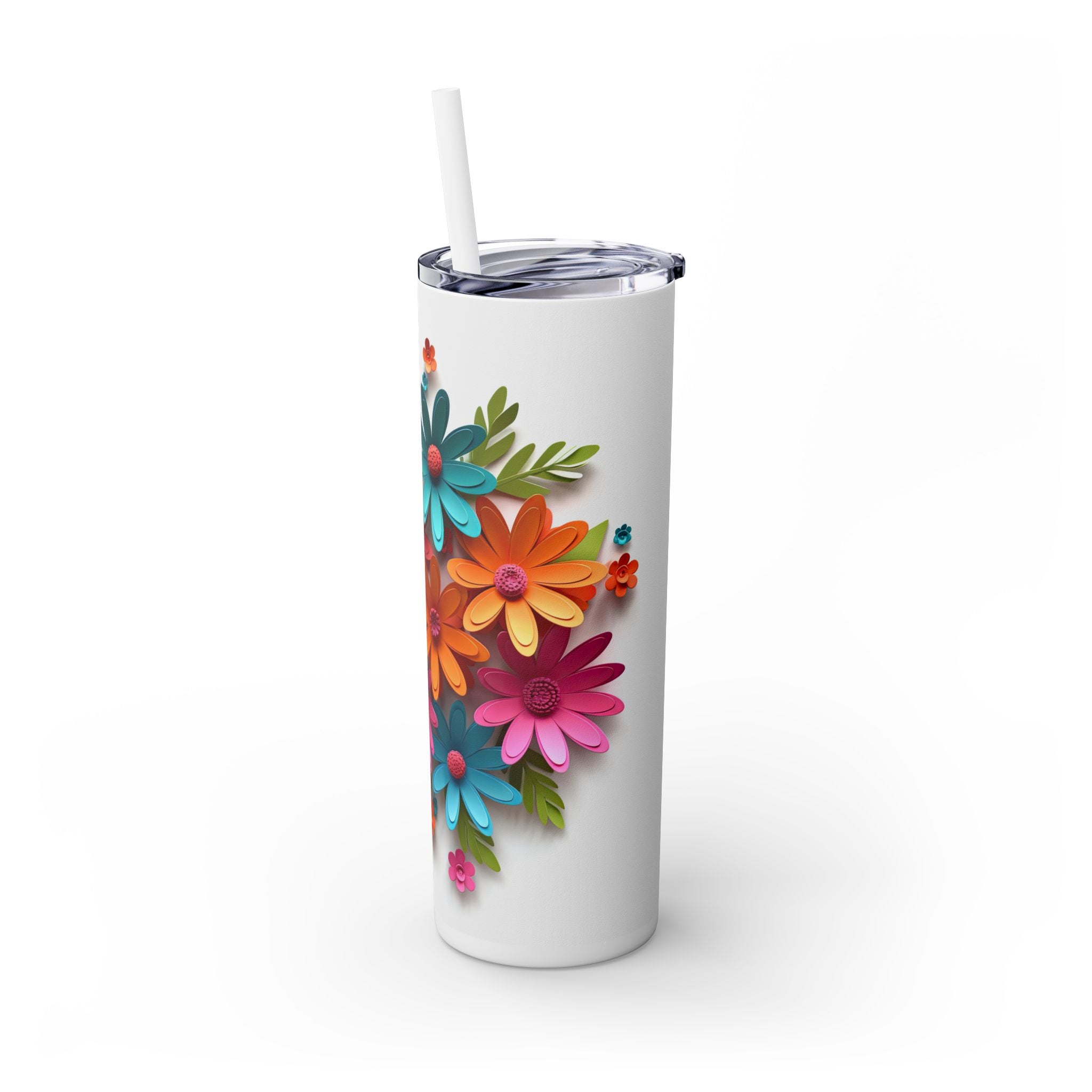 Skinny Tumbler with Straw, 20oz