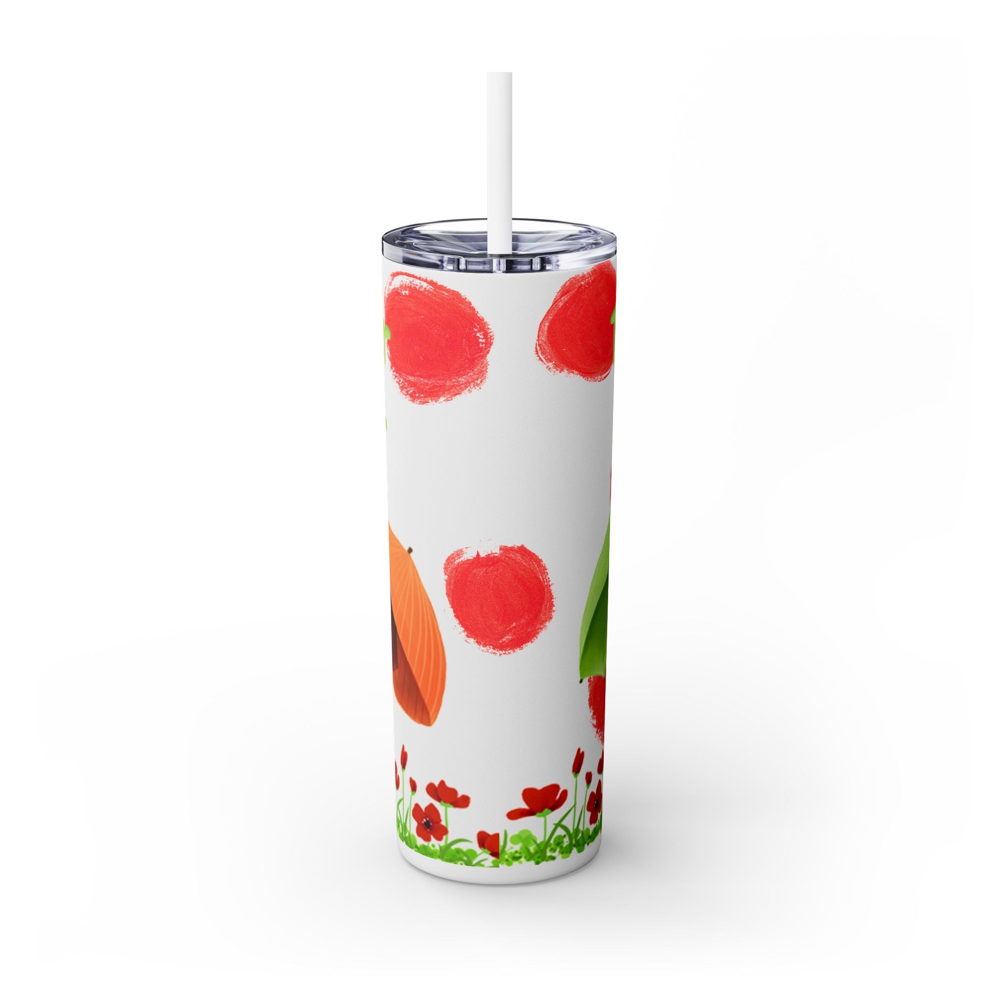 Skinny Tumbler with Straw, 20oz