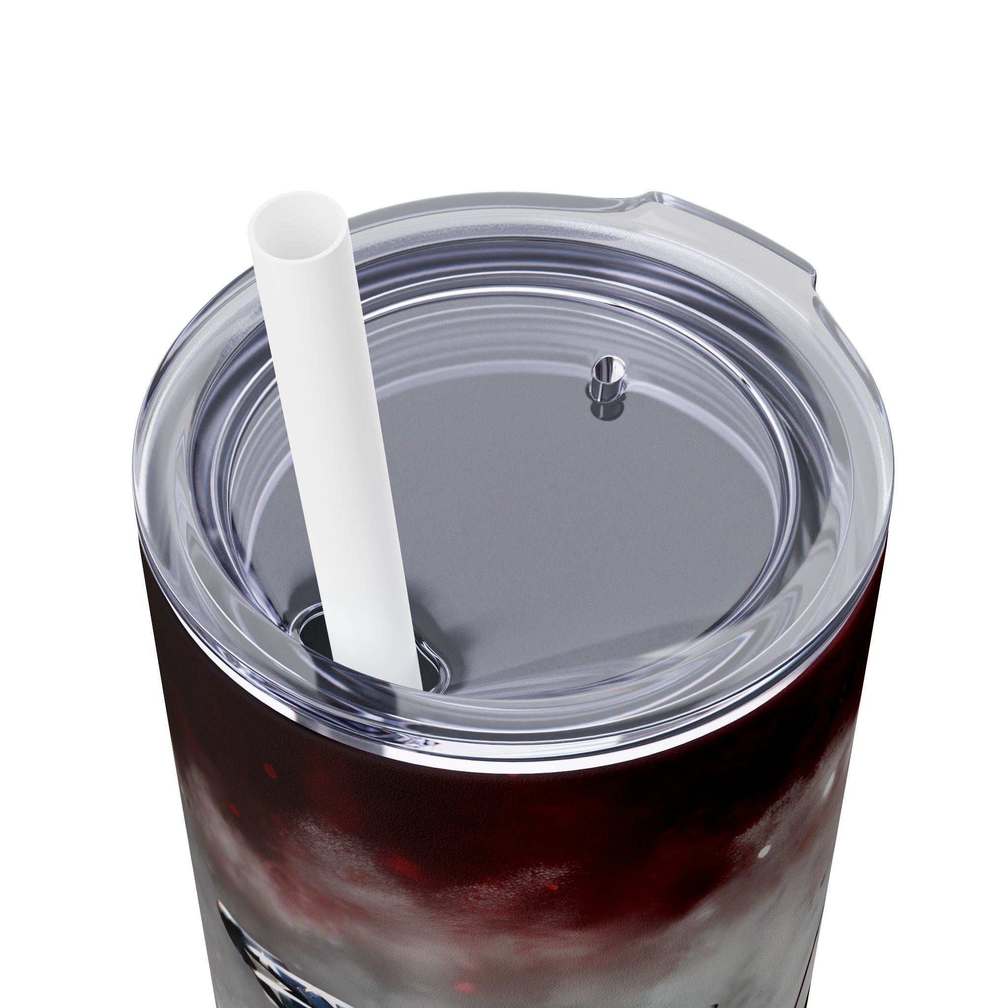 20oz Skinny Tumbler: Elegant Butterfly Design