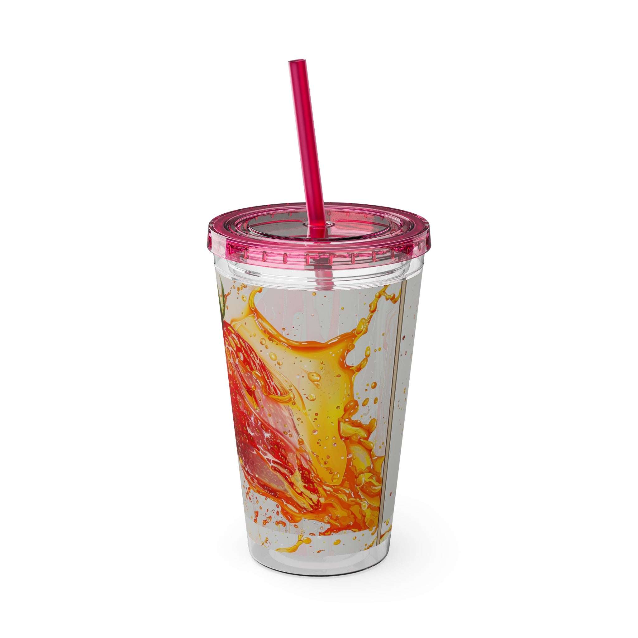 Sunsplash Tumbler with Straw, 16oz