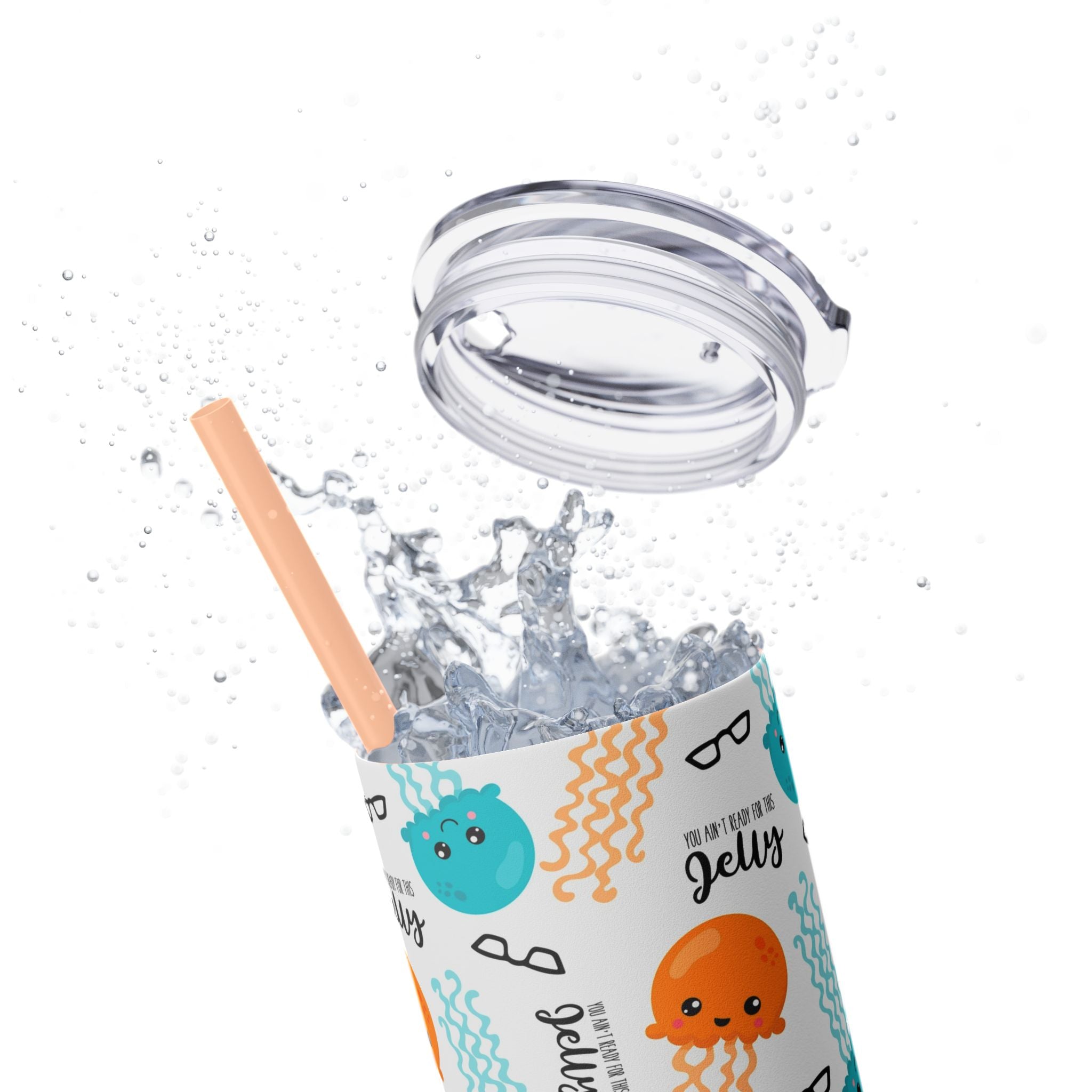 Skinny Tumbler with Straw, 20oz
