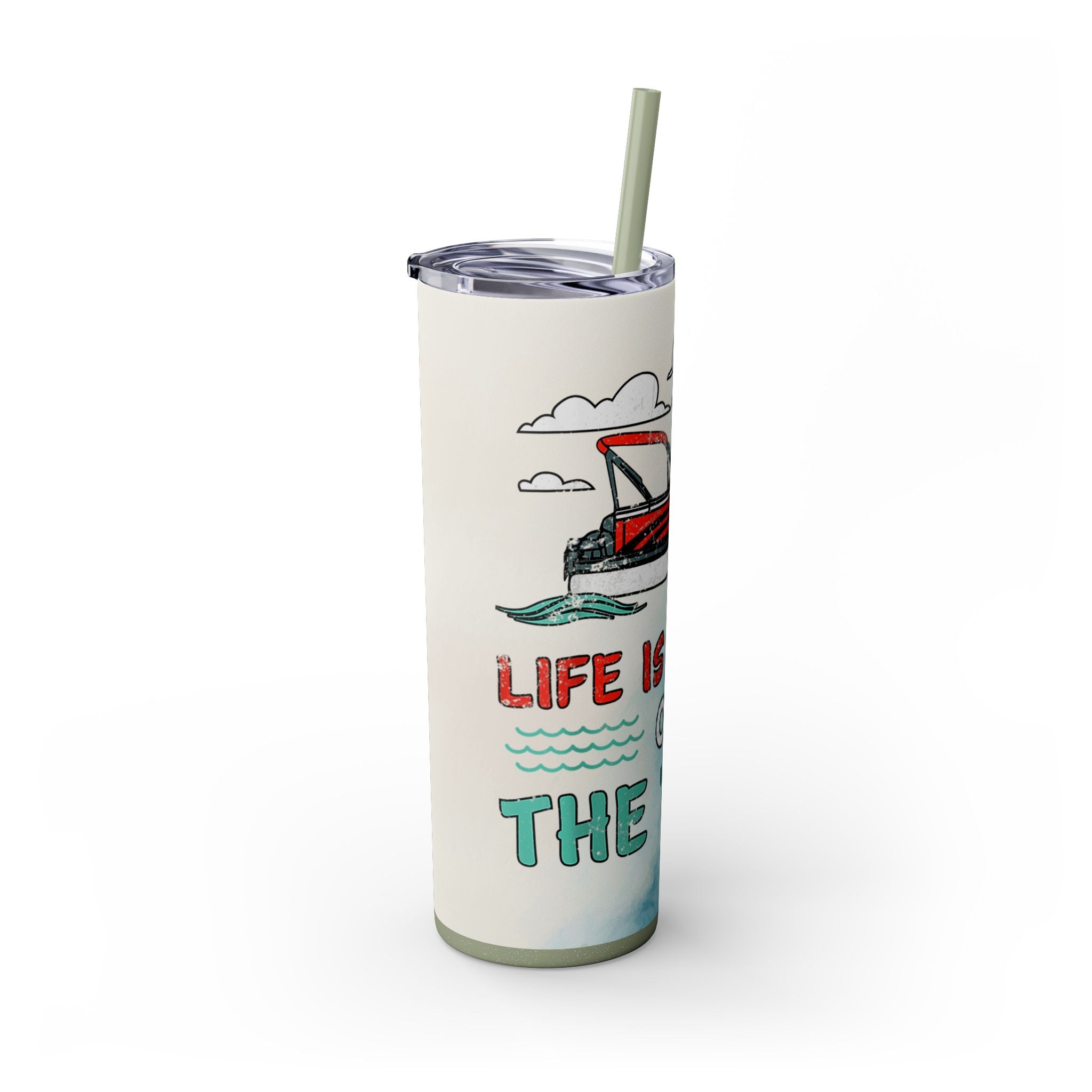 Skinny Tumbler with Straw, 20oz