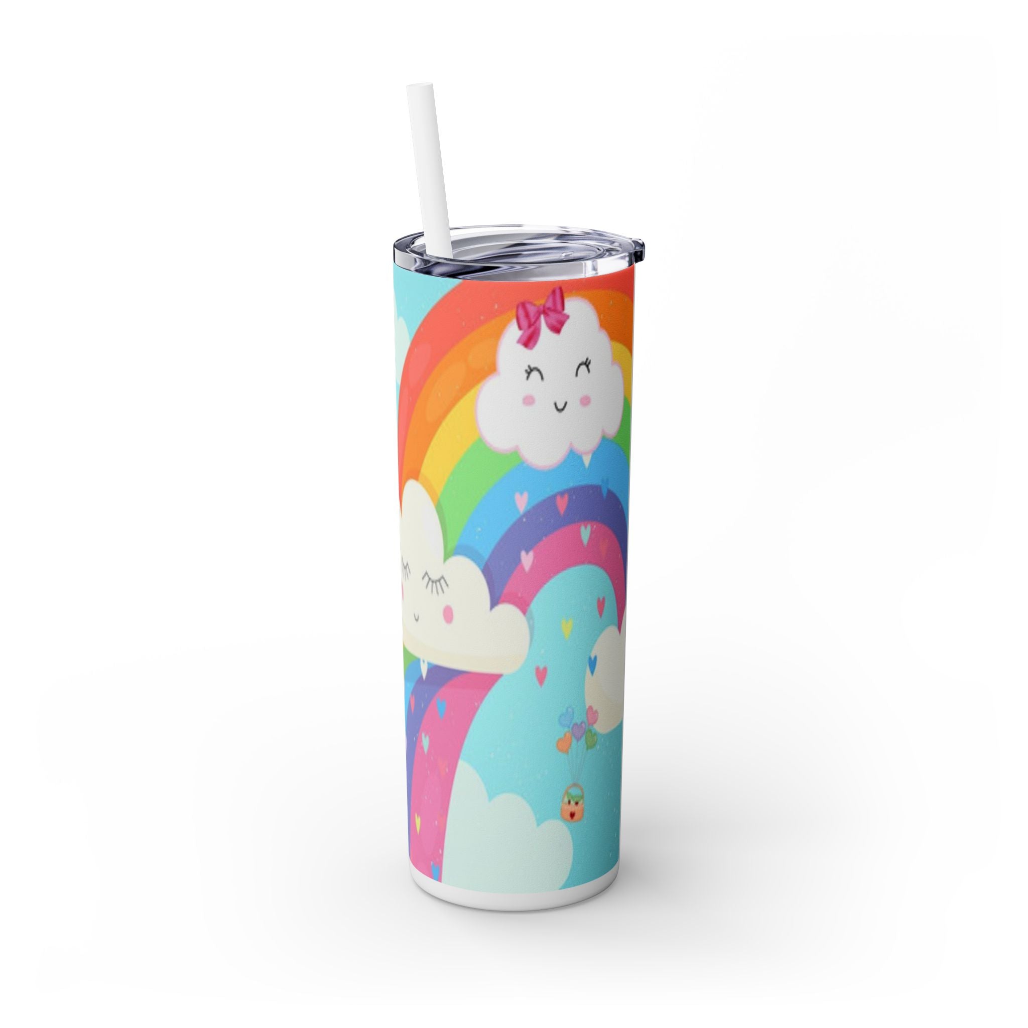Skinny Tumbler with Straw, 20oz