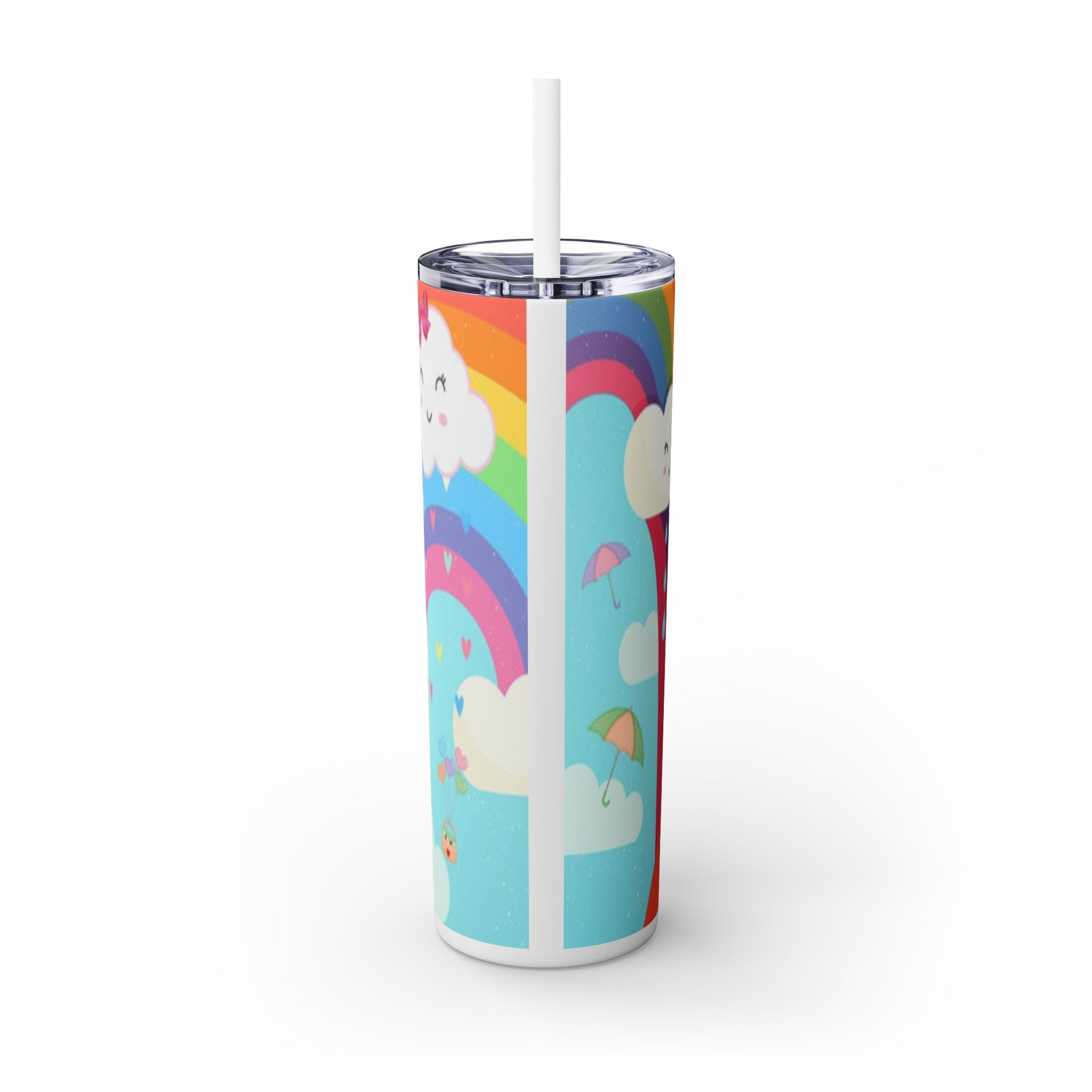 Skinny Tumbler with Straw, 20oz