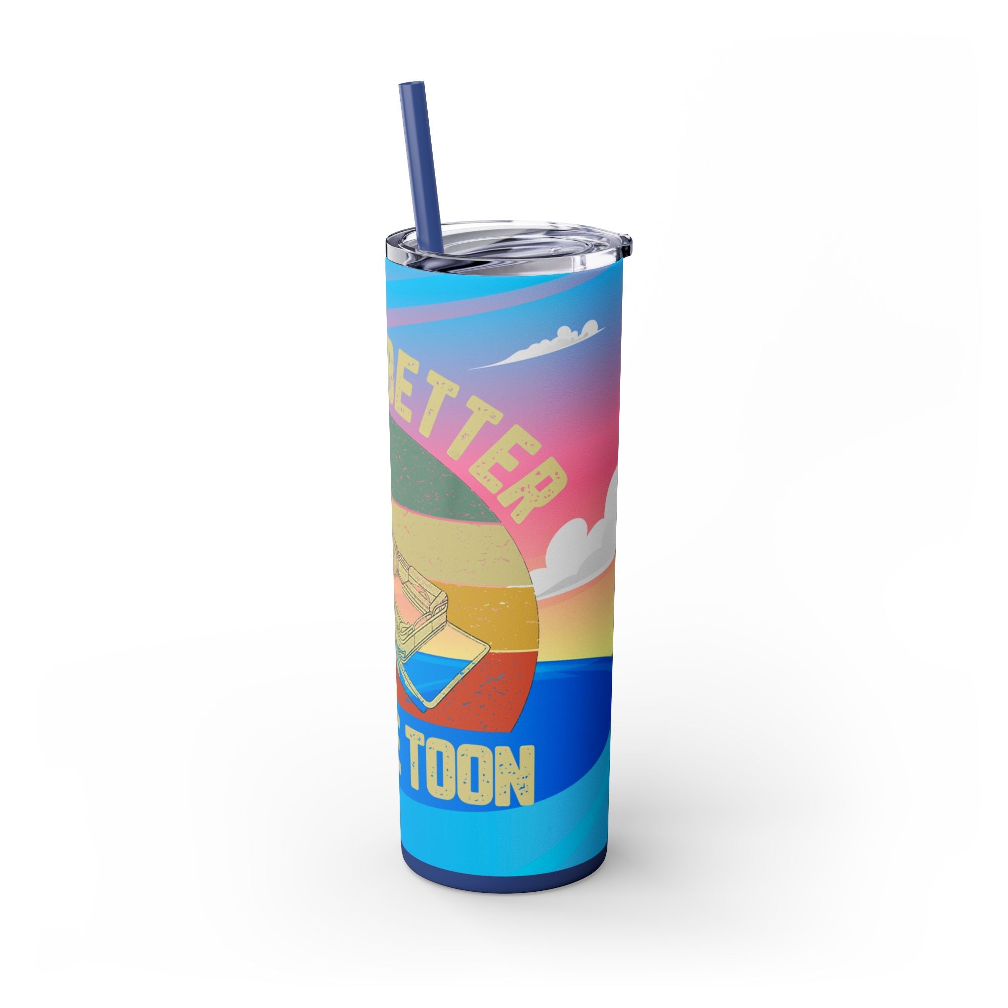 Skinny Tumbler with Straw, 20oz