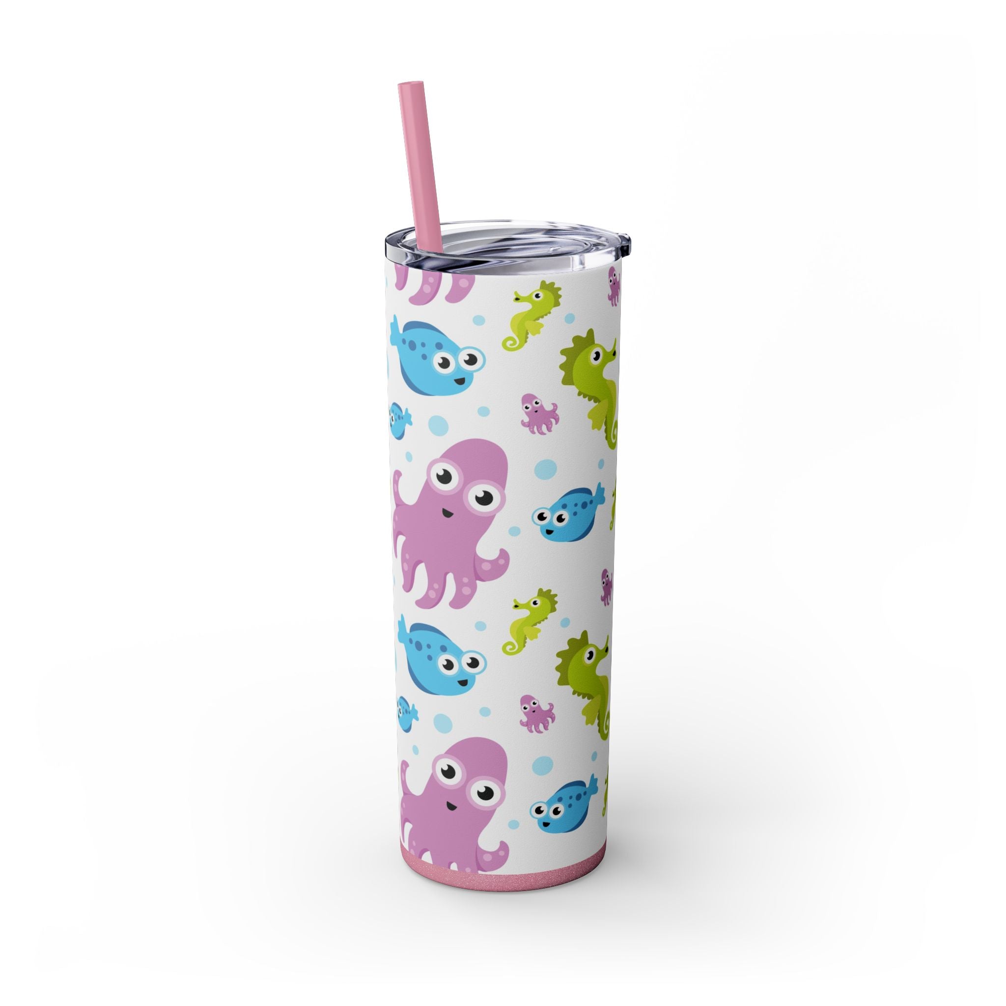Skinny Tumbler with Straw, 20oz