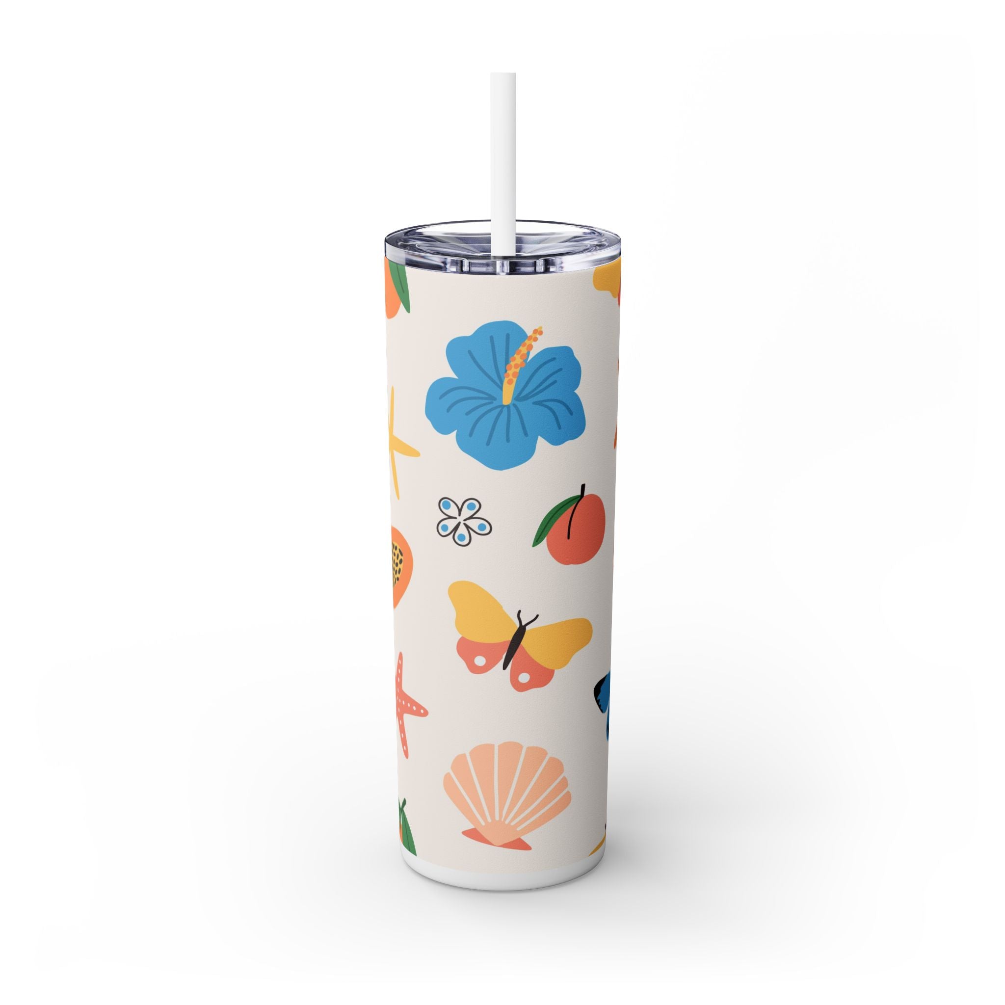 Skinny Tumbler with Straw, 20oz