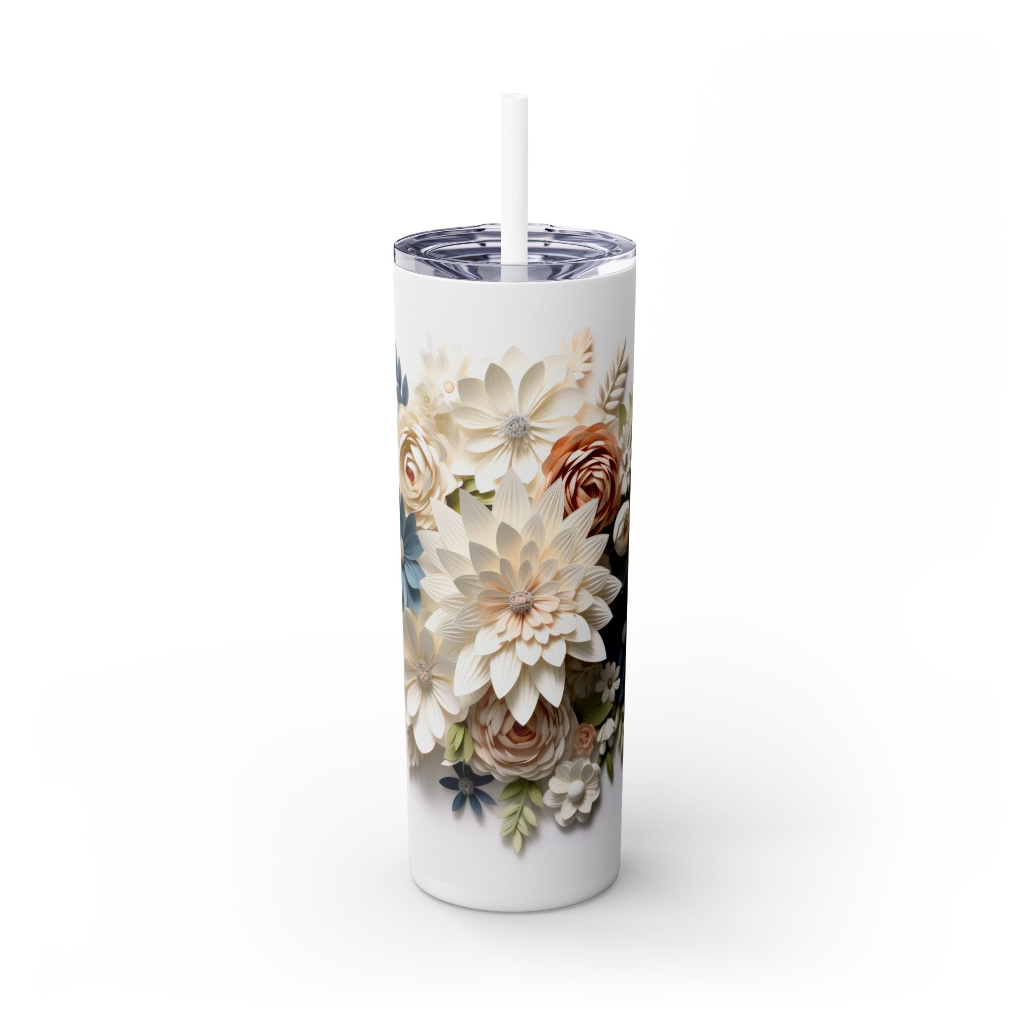 Skinny Tumbler with Straw, 20oz