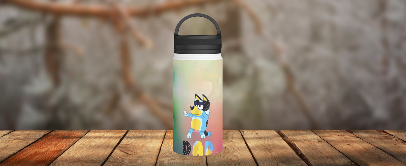 Stainless Steel water Bottle, Handle Lid