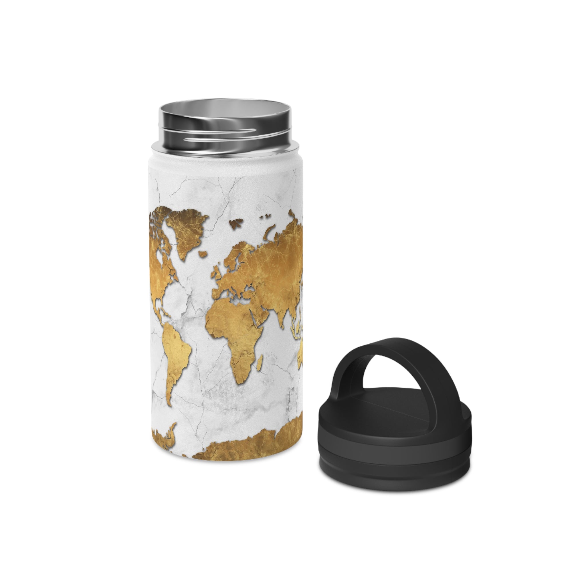 Marble Magic: Adventure-Ready Water Bottle