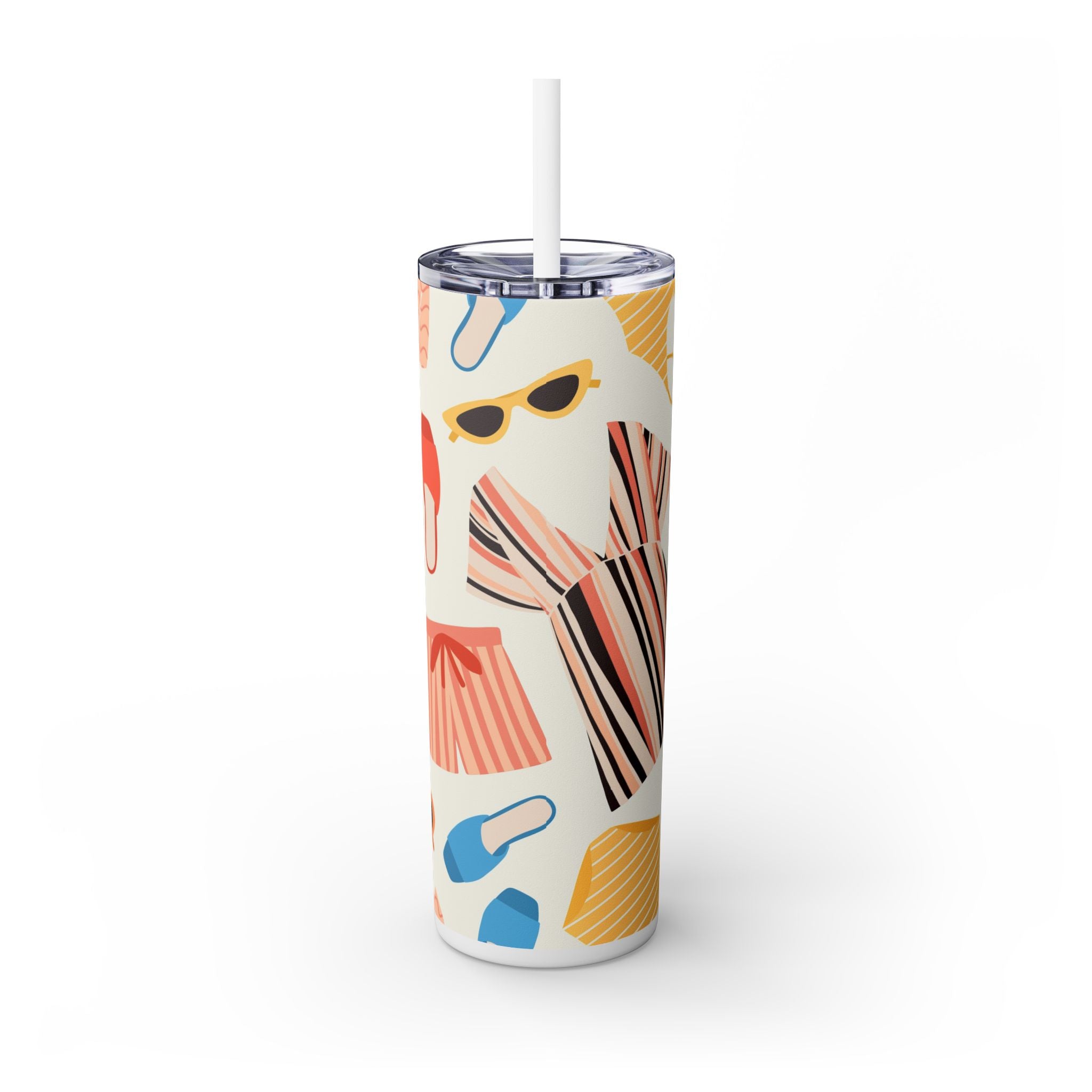 Skinny Tumbler with Straw, 20oz
