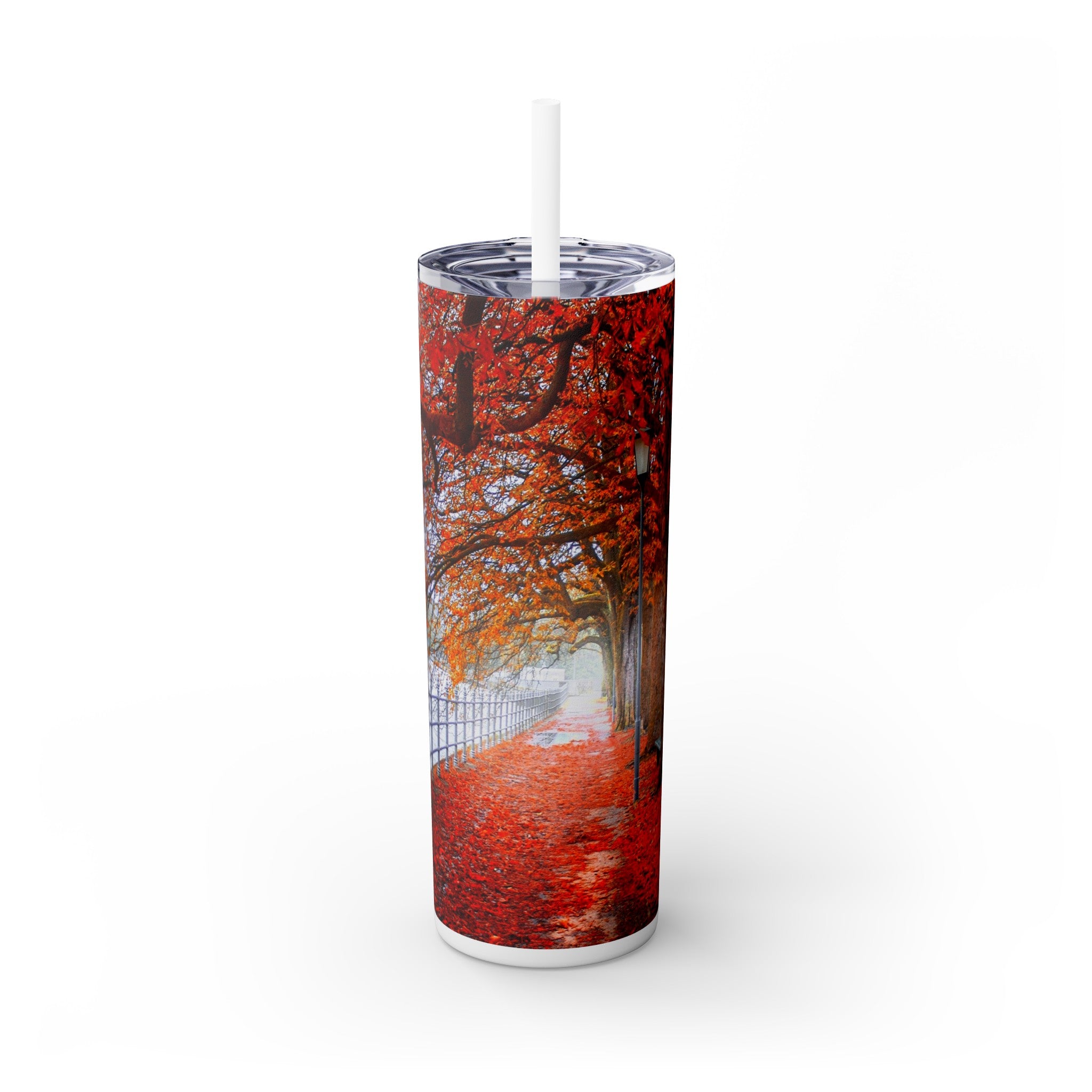 Nature Skinny Tumbler with Straw, 20oz