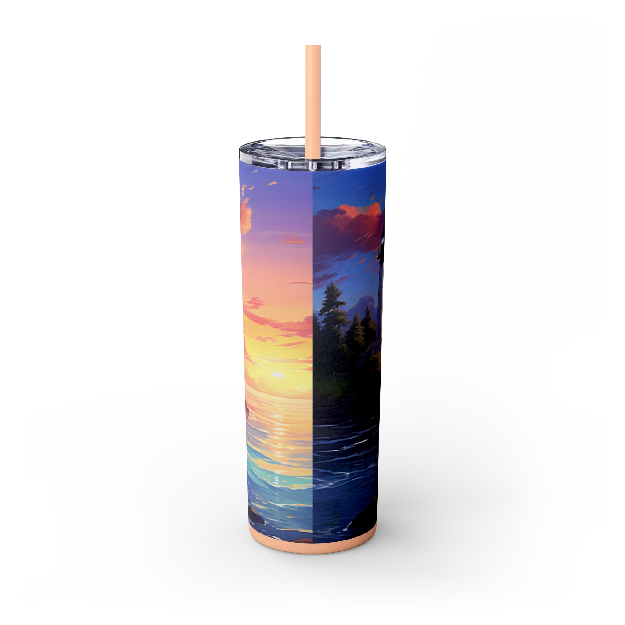 Skinny Tumbler with Straw, 20oz