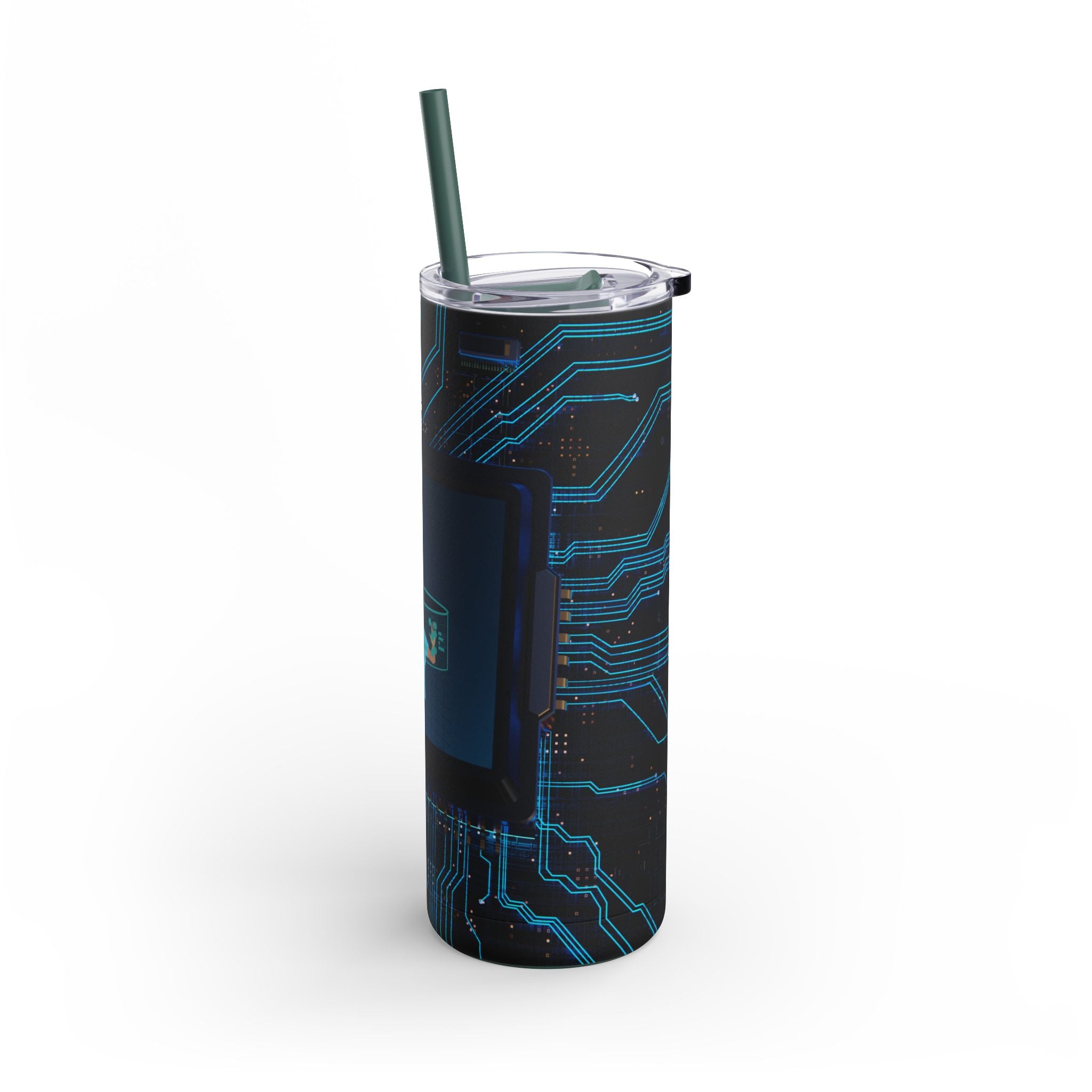 Tech-Savvy Sip: 20oz Skinny Tumbler