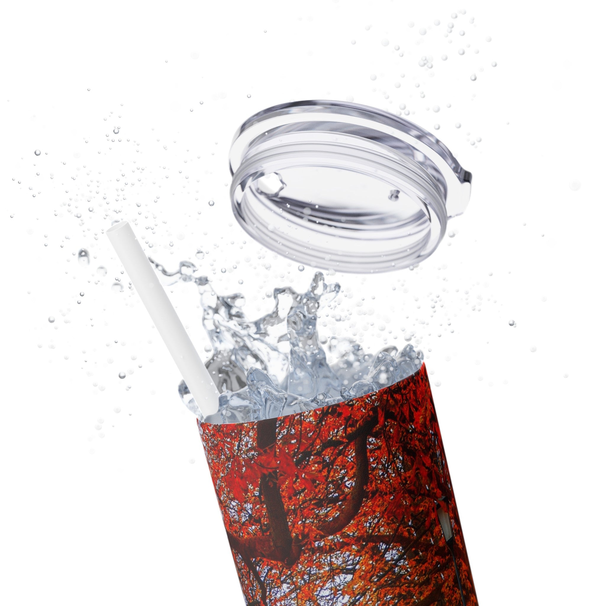 Nature Skinny Tumbler with Straw, 20oz