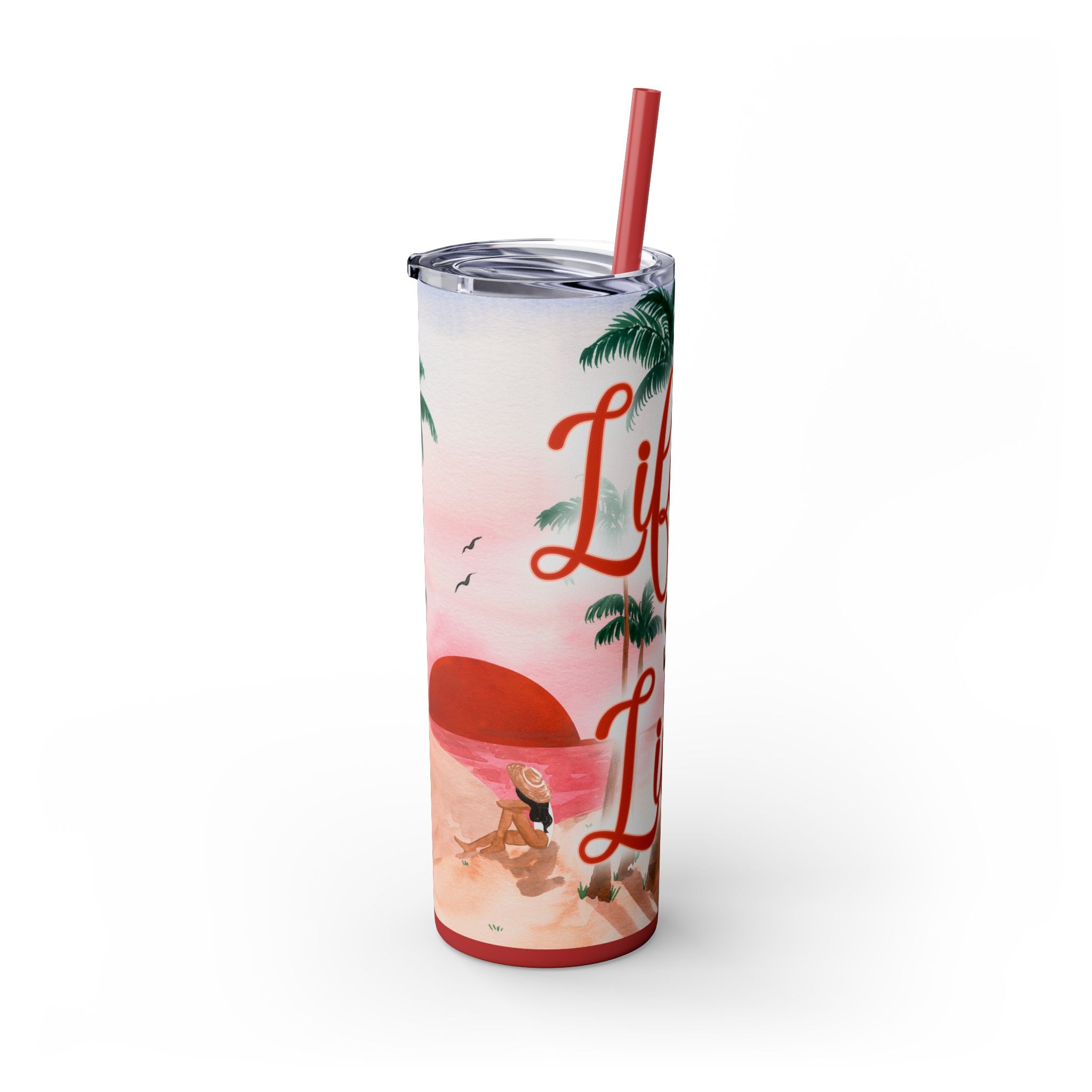 Skinny Tumbler with Straw, 20oz