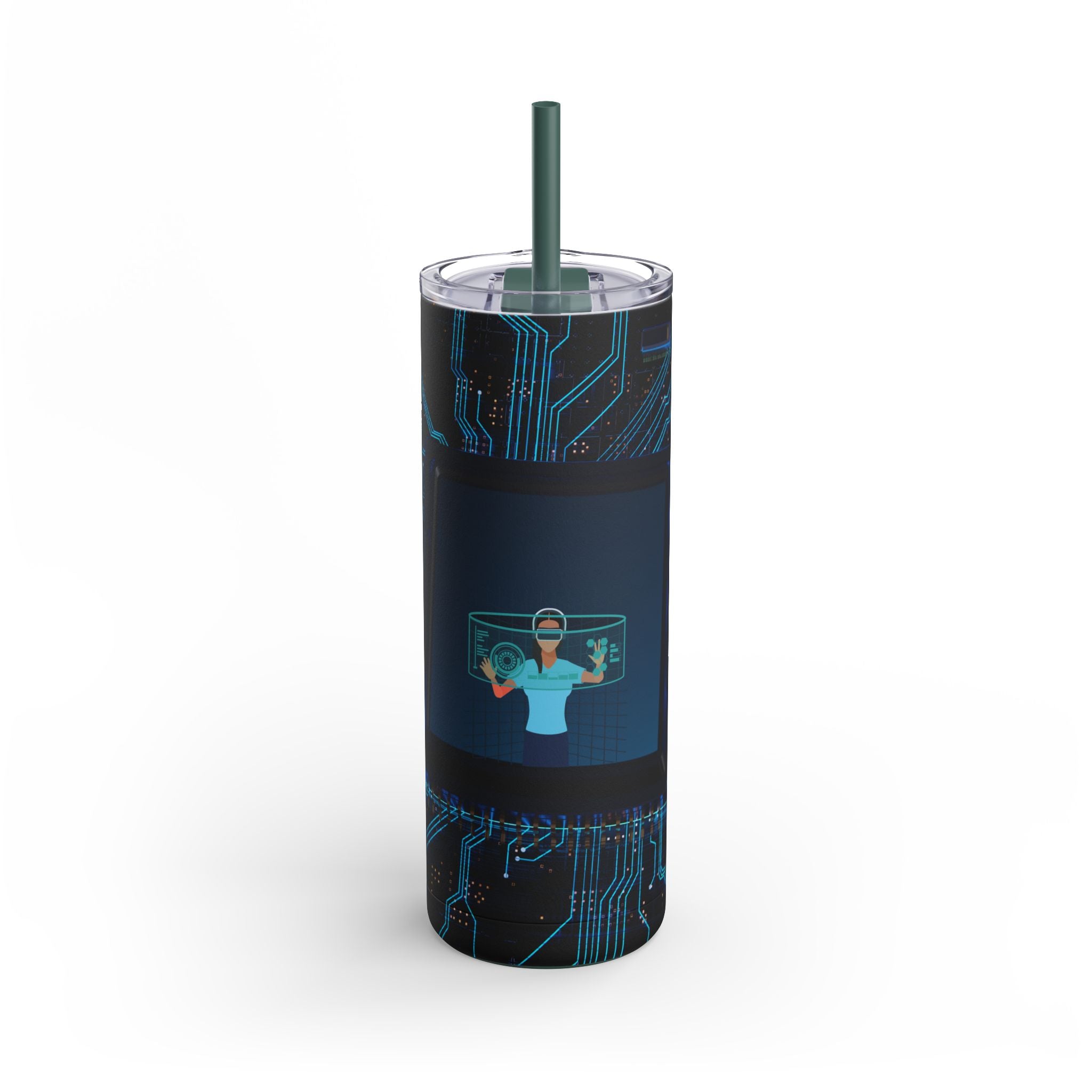 Tech-Savvy Sip: 20oz Skinny Tumbler