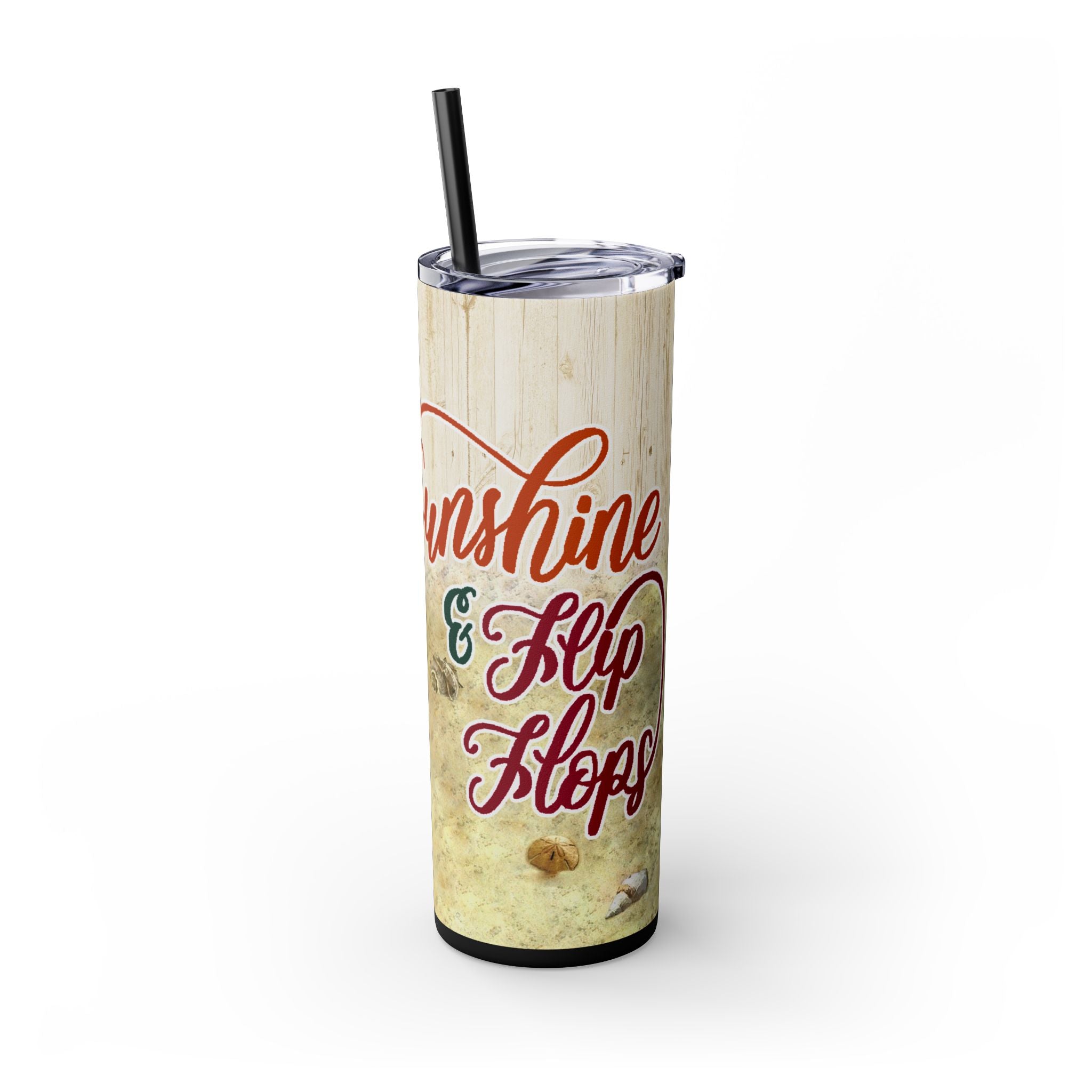 Skinny Tumbler with Straw, 20oz