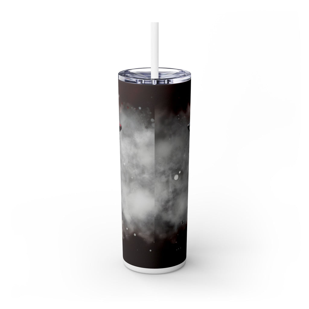 20oz Skinny Tumbler: Elegant Butterfly Design