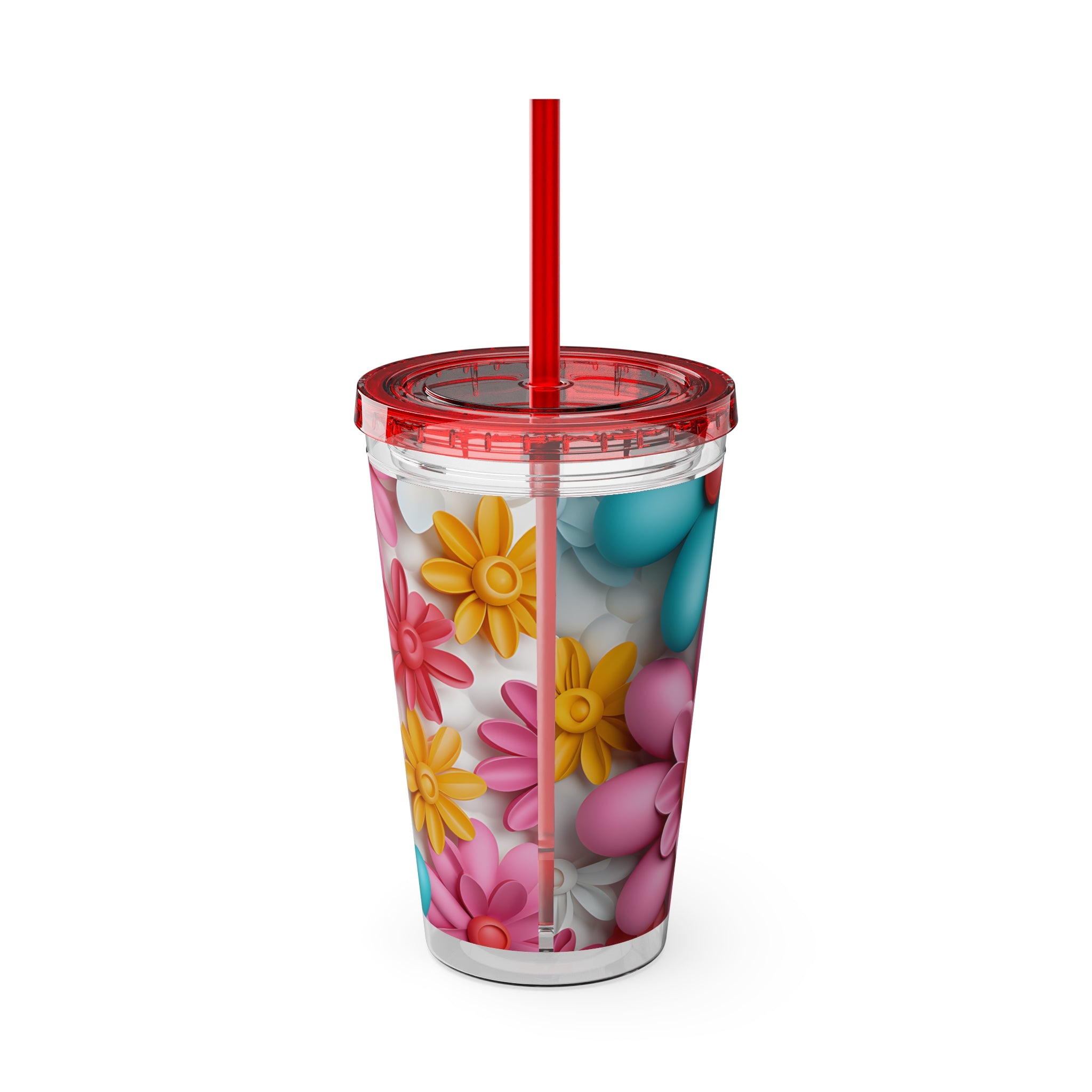 Sunsplash Tumbler with Straw, 16oz