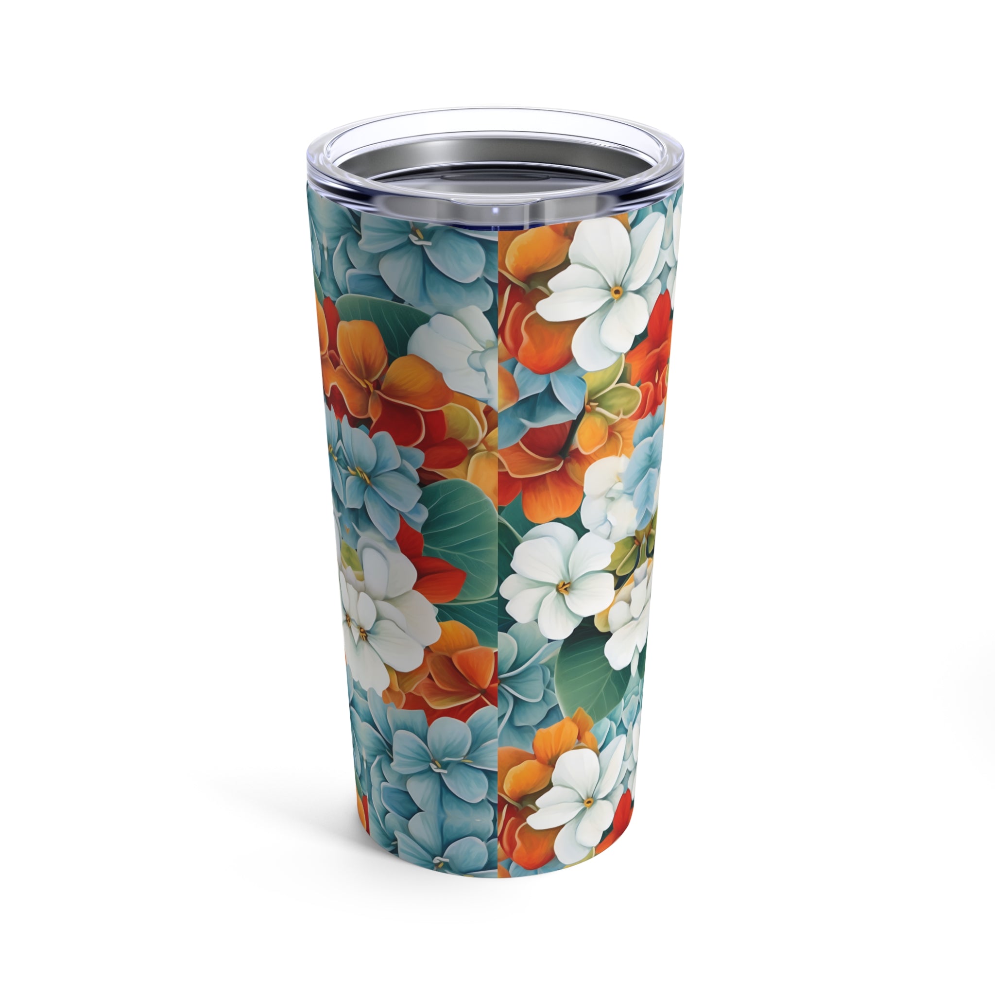 Flowering Print Elegance: 20oz Tumbler