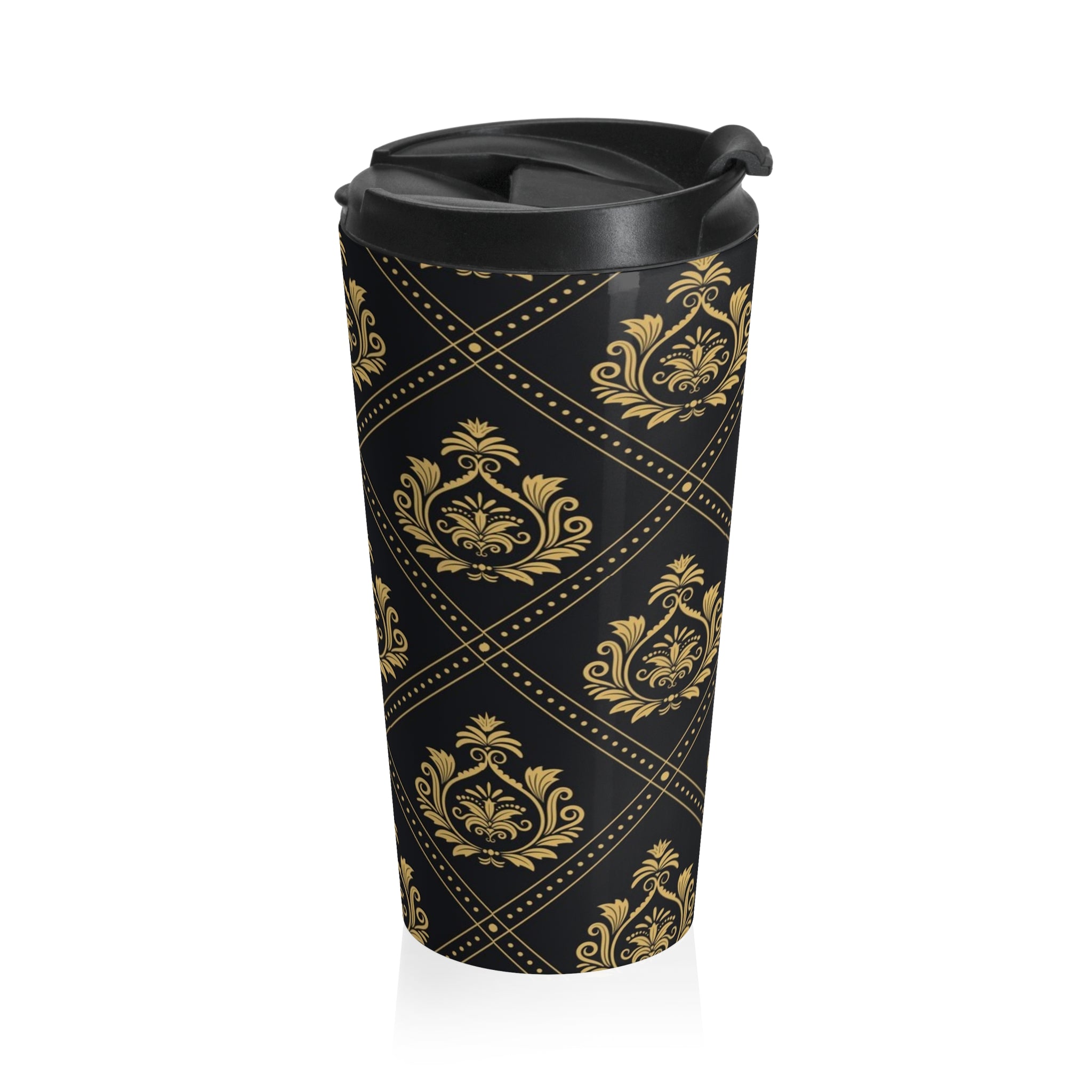 Sip in Style: Artistic Stainless Steel Travel Mug for Trendsetters