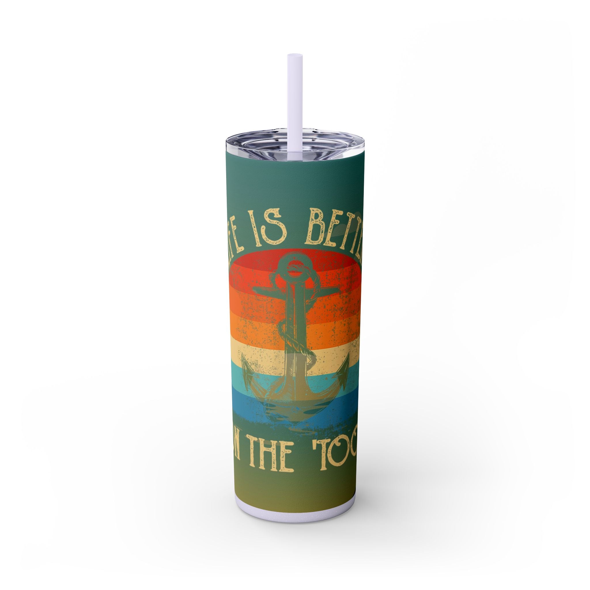 Skinny Tumbler with Straw, 20oz