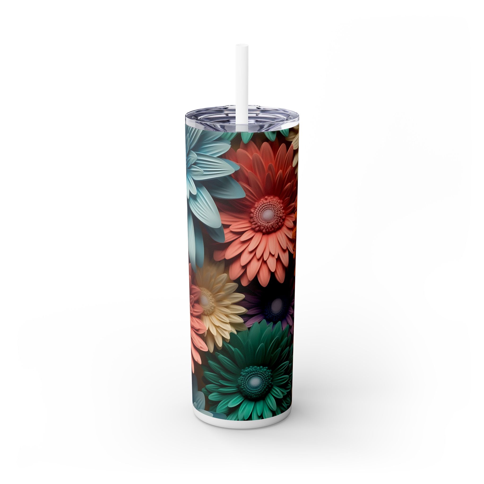 Skinny Tumbler with Straw, 20oz