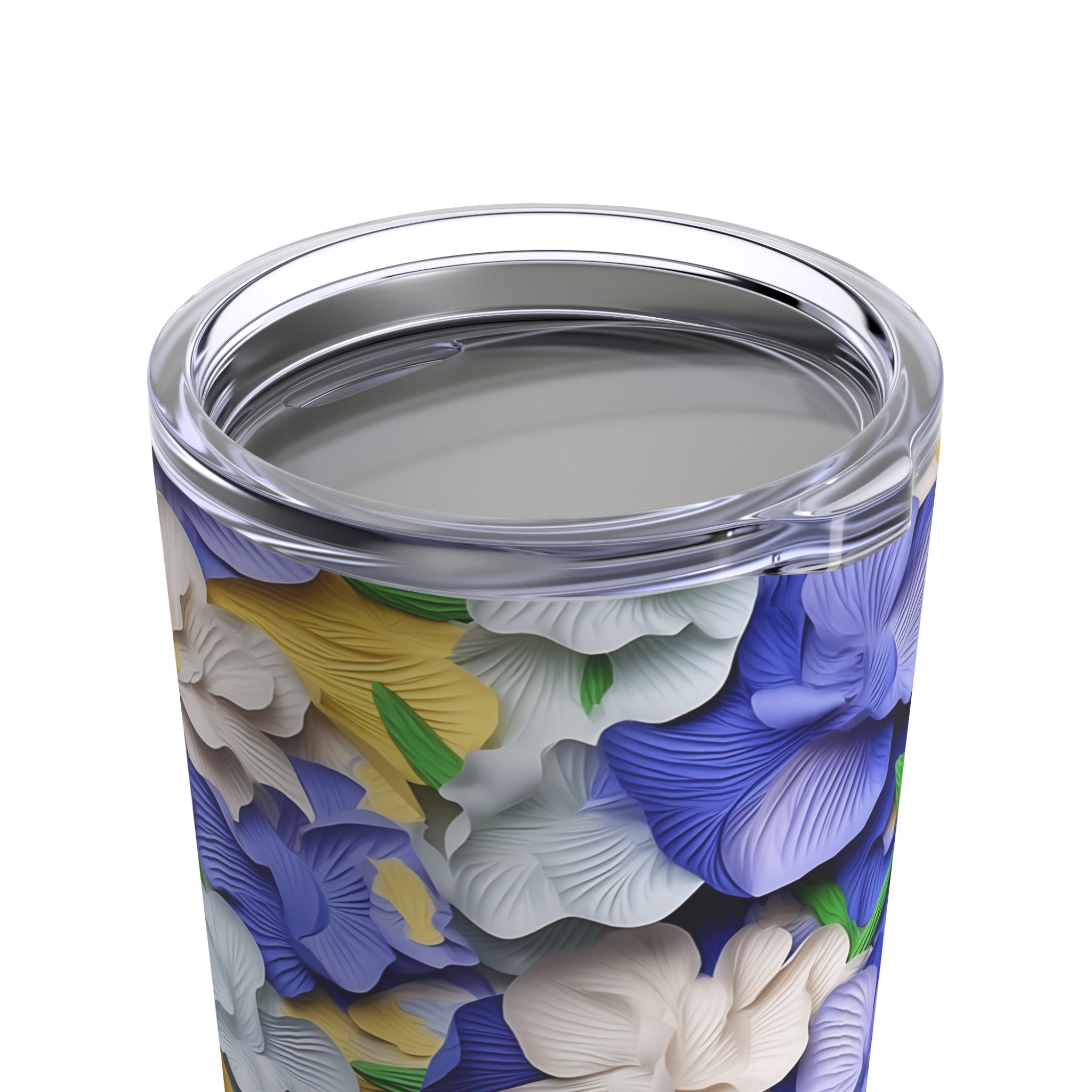 Flower Print Delight: 20oz Tumbler