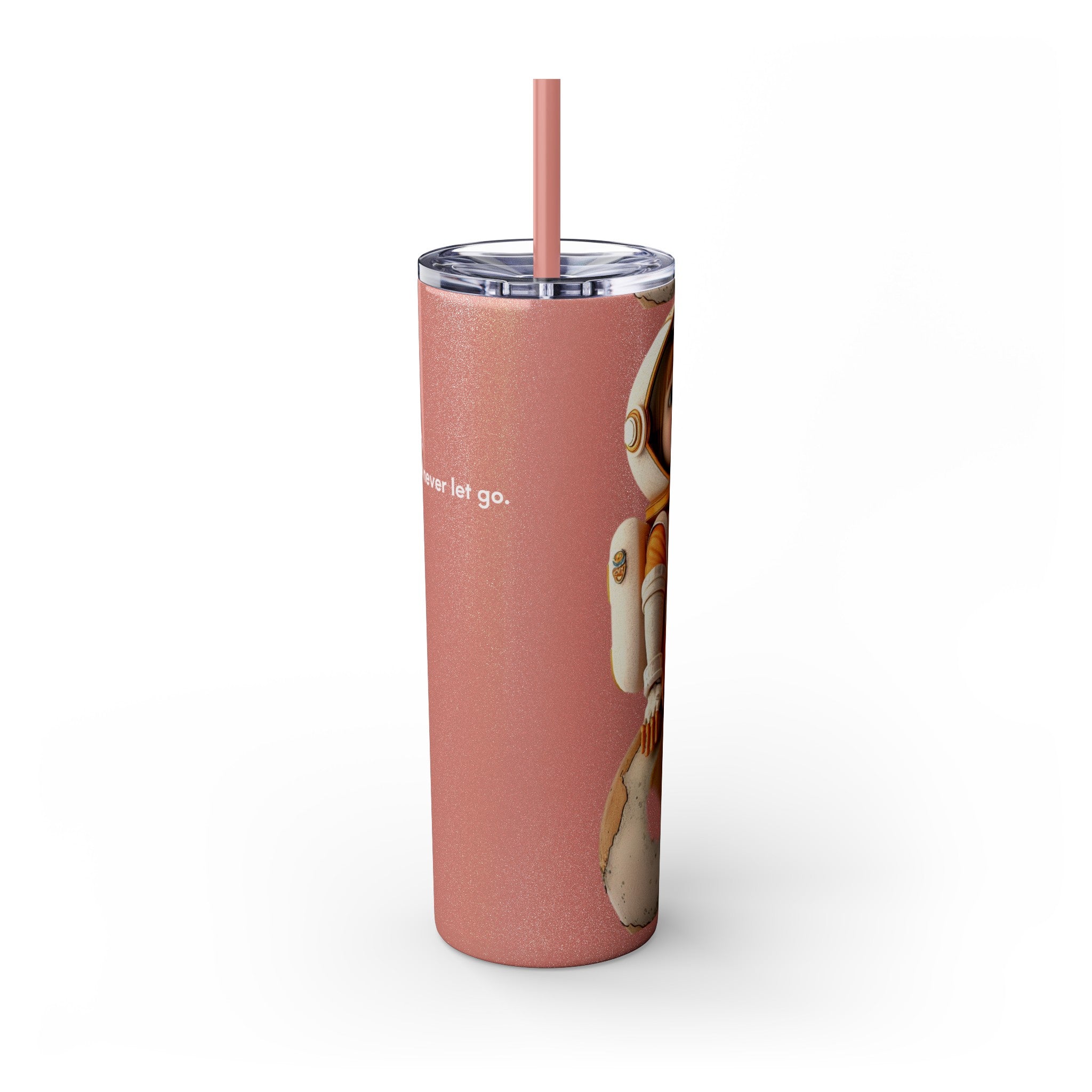 Skinny Tumbler with Straw, 20oz -Astronut