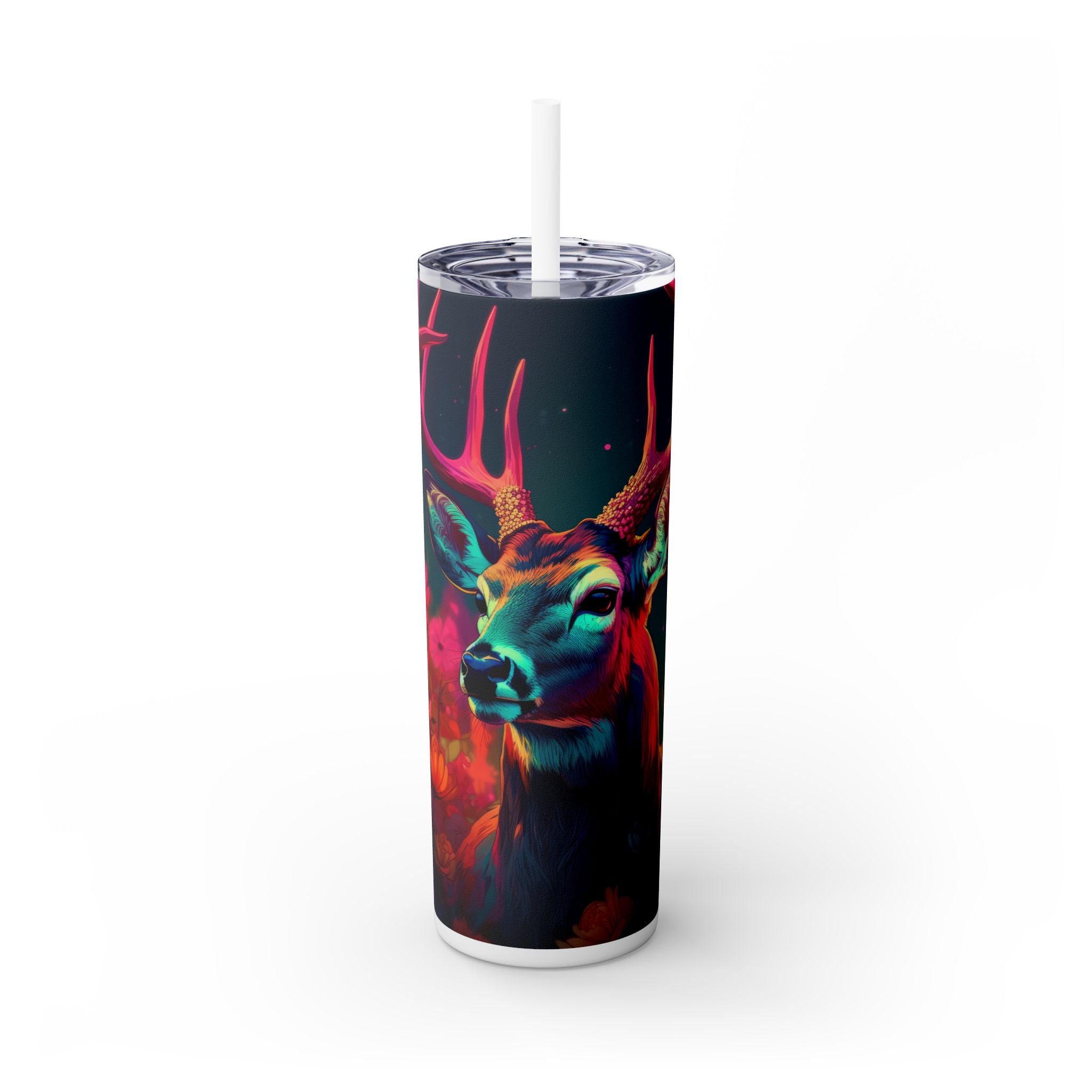 20oz Skinny Tumbler: Exotic Animal Art