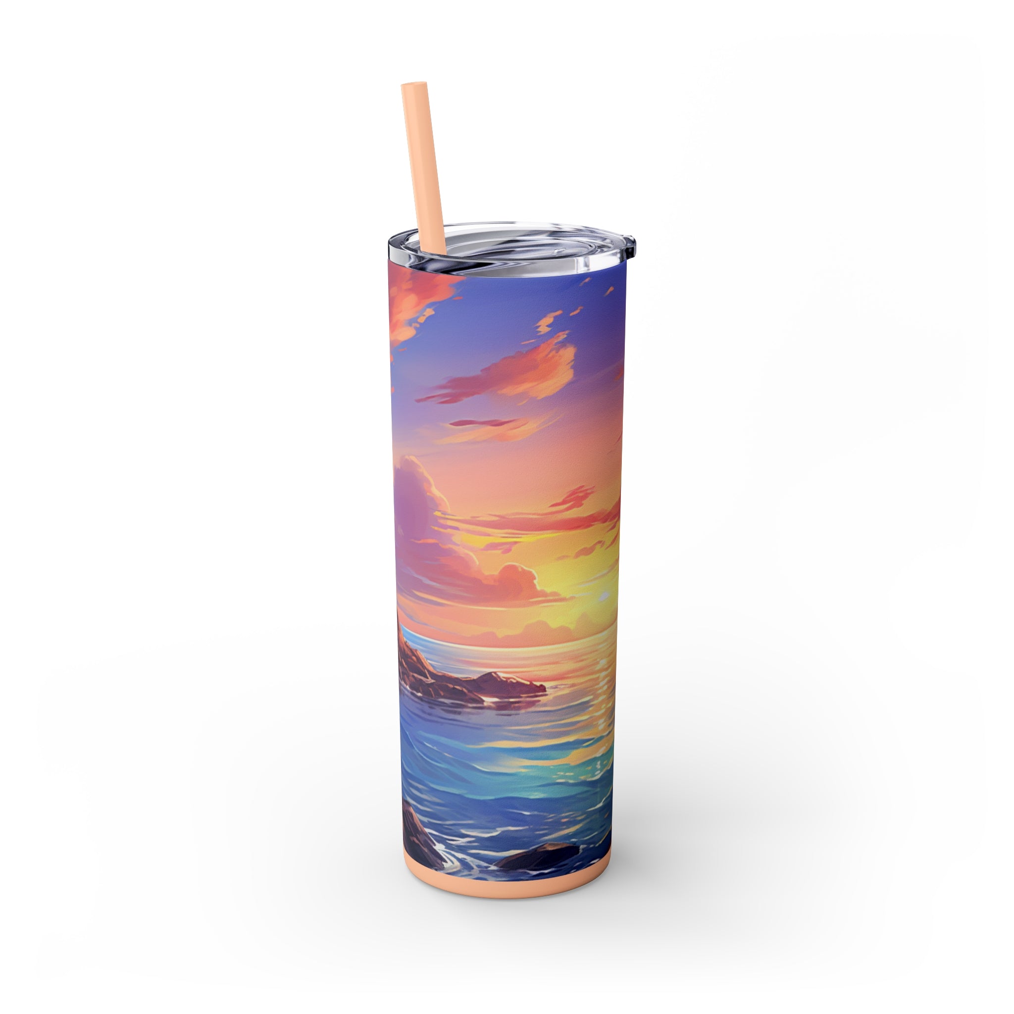 Skinny Tumbler with Straw, 20oz