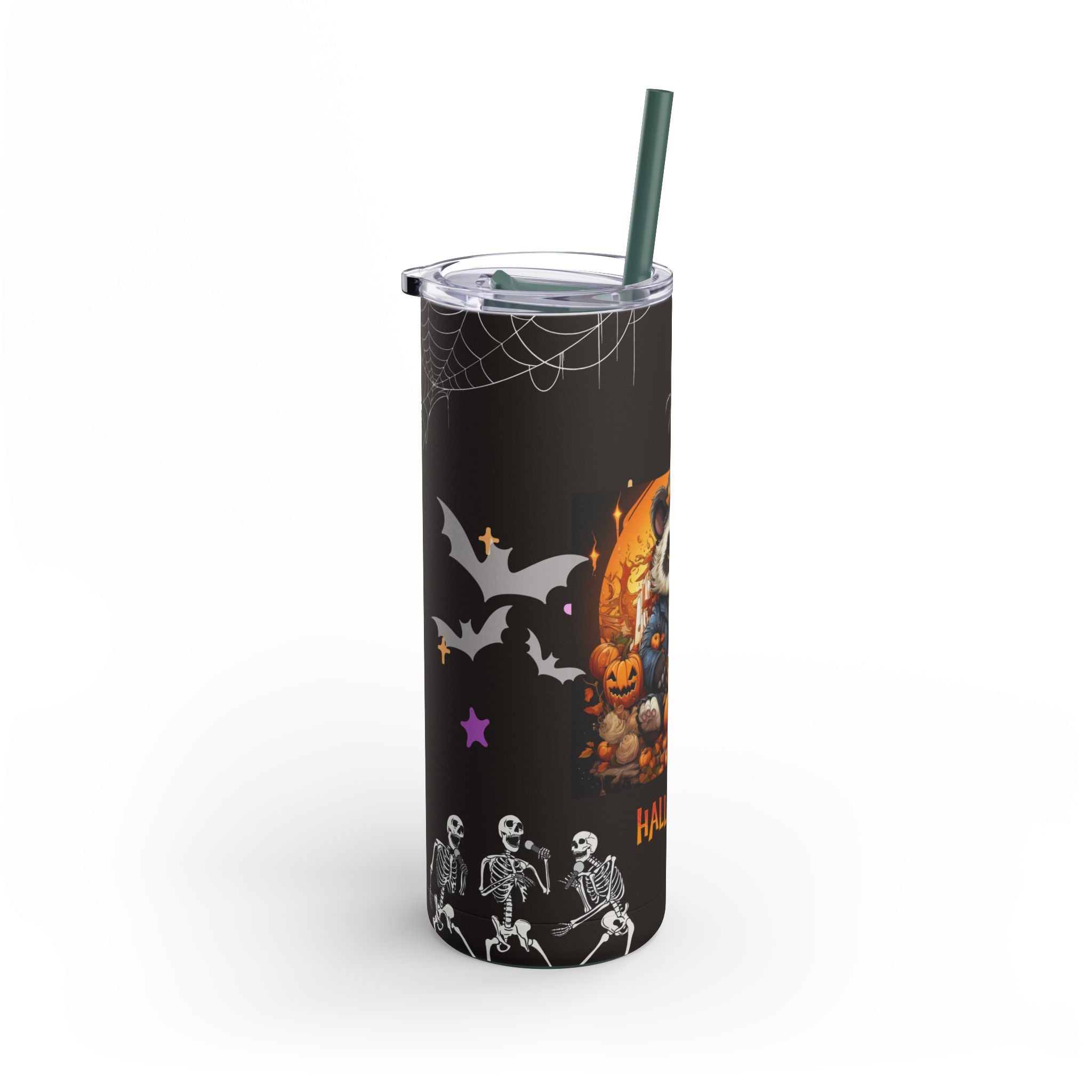 Haunted Pumpkin Tumbler for Chilly Nights