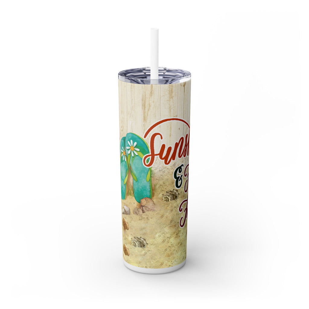 Skinny Tumbler with Straw, 20oz