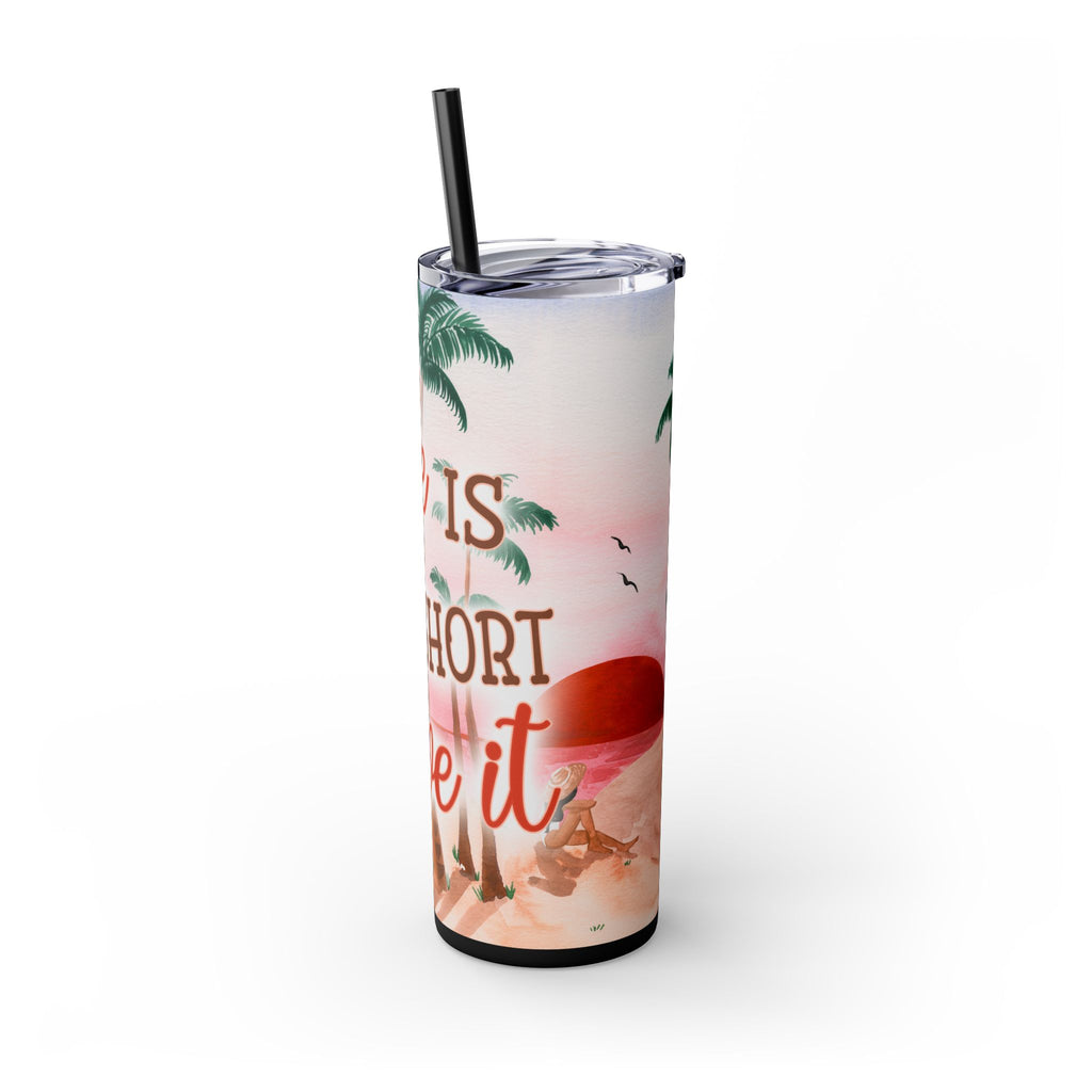 Skinny Tumbler with Straw, 20oz