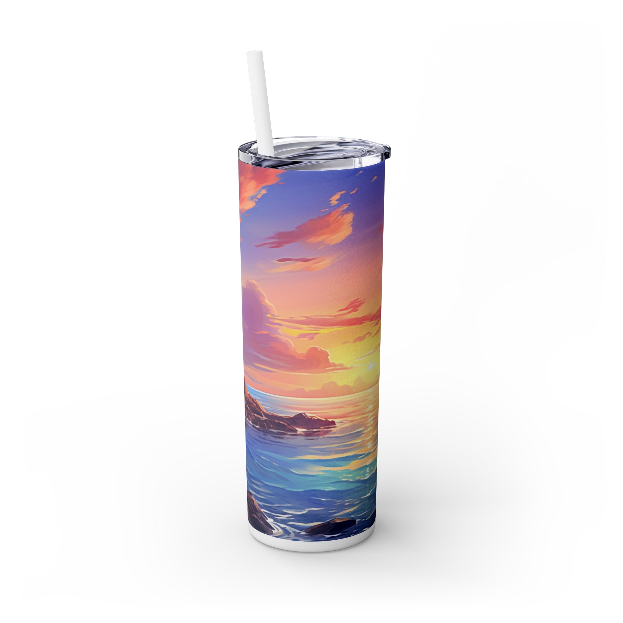 Skinny Tumbler with Straw, 20oz